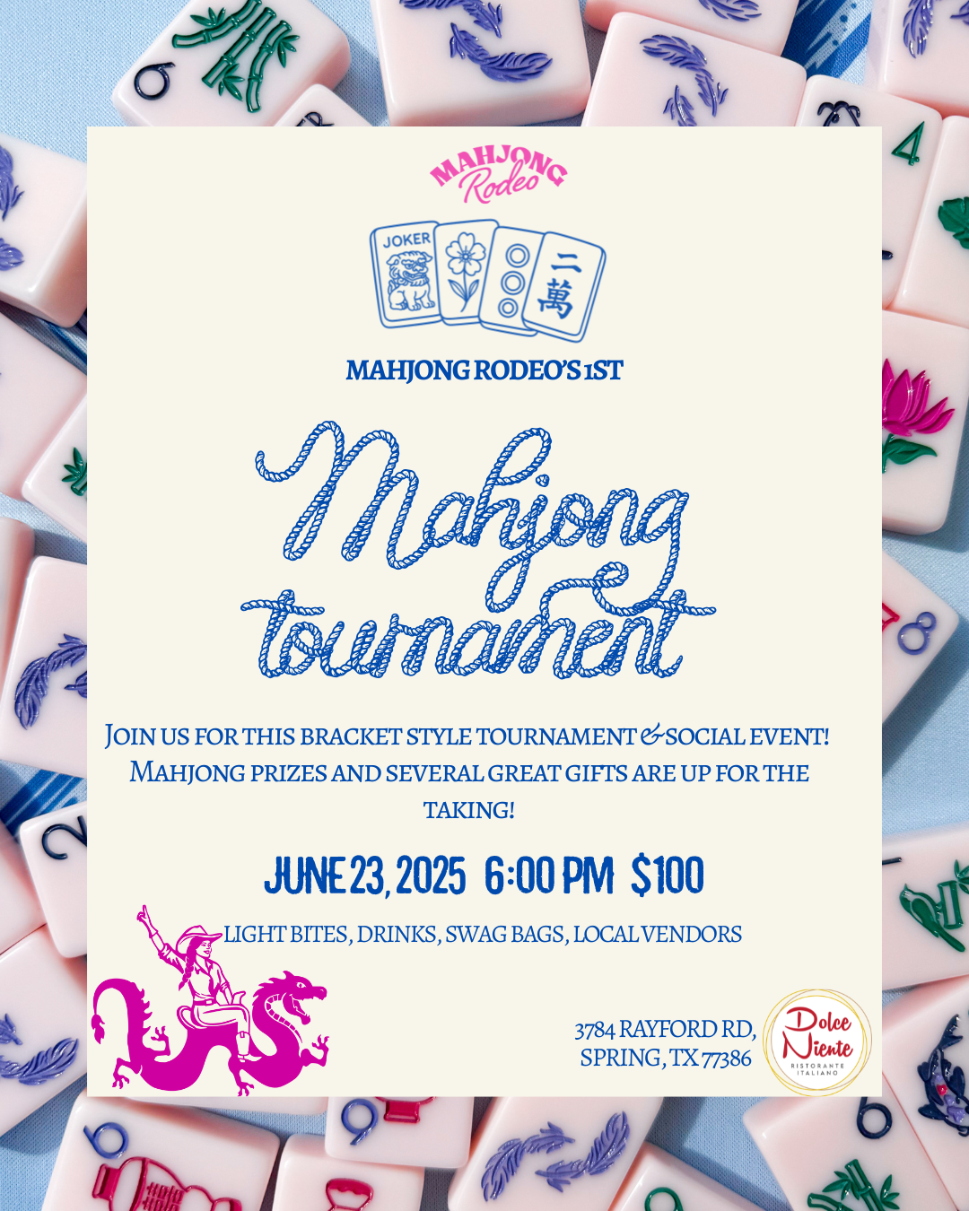 Mahjong Tournament - June 23rd