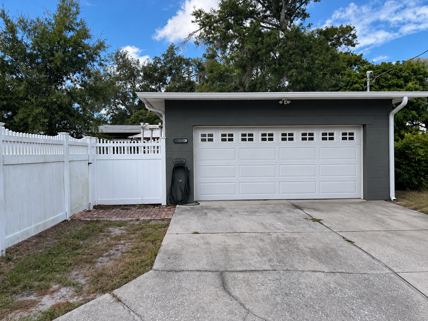 Two car garage