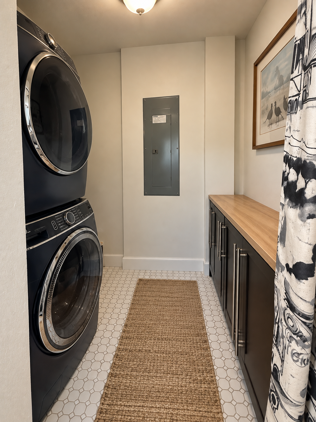 Laundry room with washer and dryer