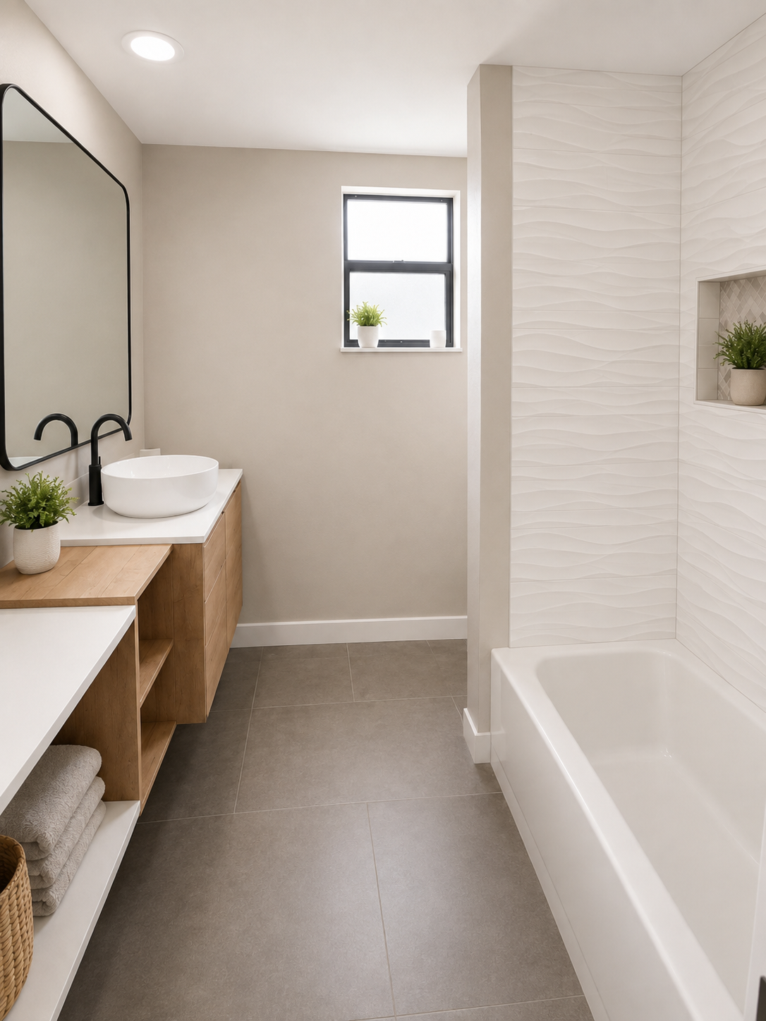 Hallway bathroom 