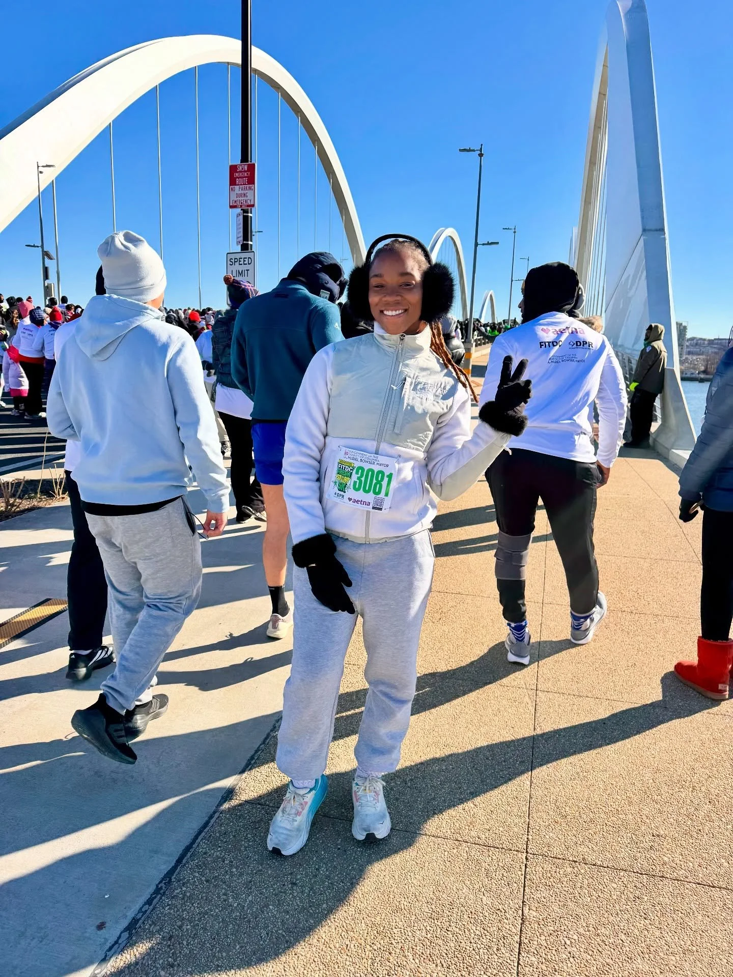 A 5k on the first day 🏃🏾&zwj;♀️🥲🎉 #firstday5k #myfitdc
