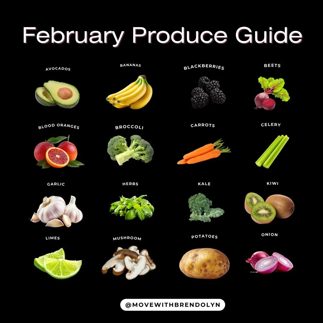 Happy February! 

February is always a great month. It&rsquo;s Black History and the month of love, and an excellent time to honor yourself. 

Honoring yourself by nourishing your body with what&rsquo;s in season is one of the simplest acts of self-c