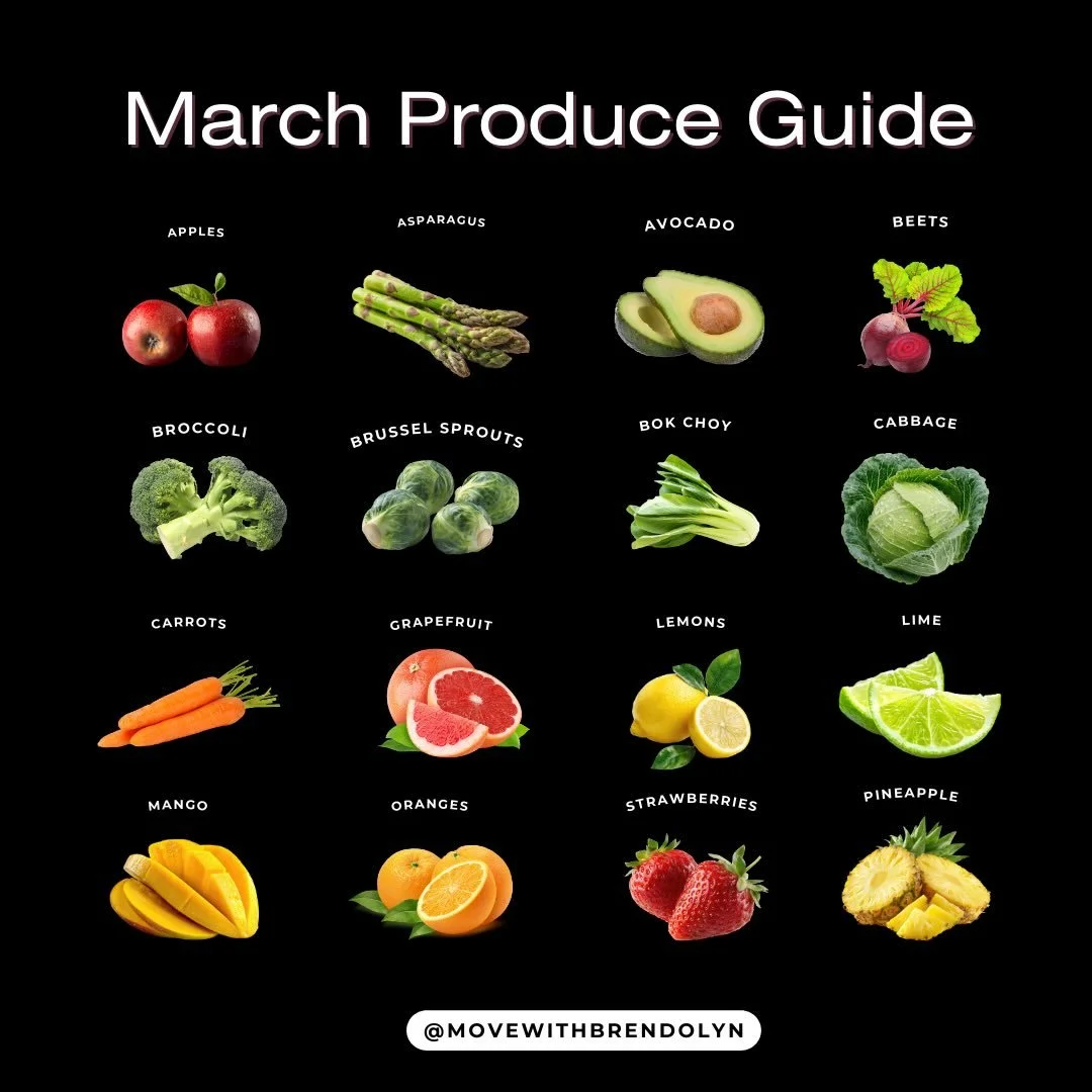 Happy March! 

Can you believe that March is already here, bringing along some great weather to start?! I&rsquo;m so excited for warmer weather and all the best produce that makes me think of sunshine and fun outdoors 🍓🍍🥭🍋🍋&zwj;🟩