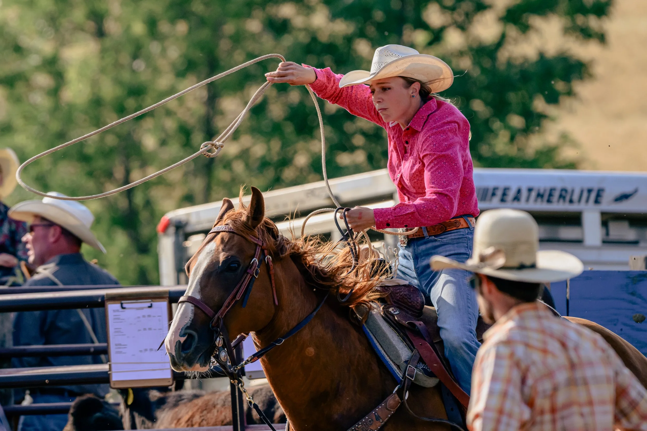 Woman Calf roper
