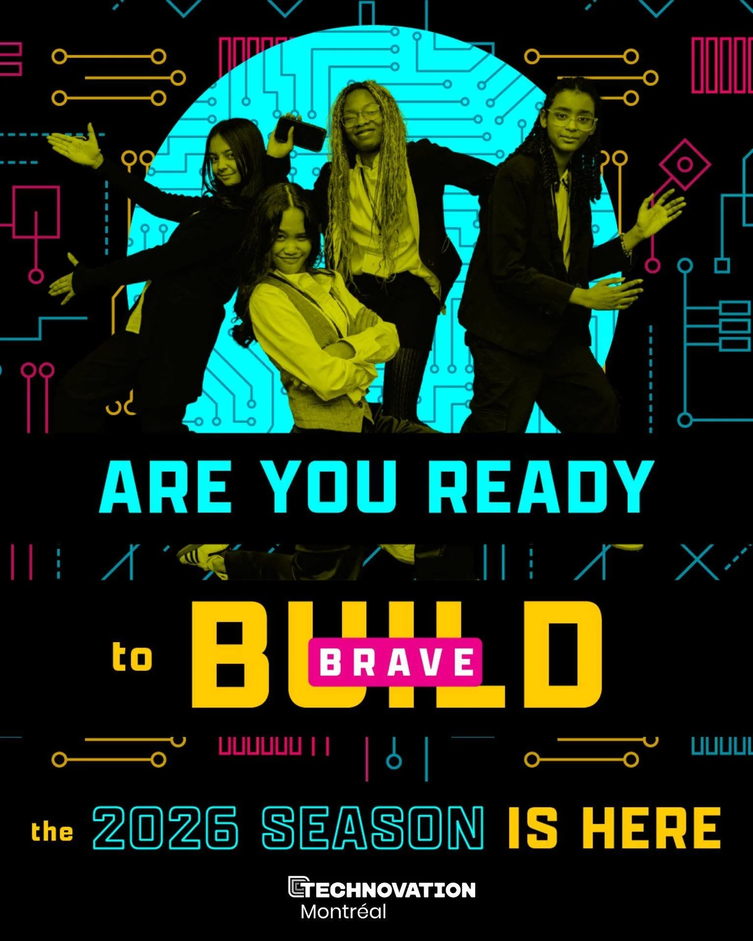 The future belongs to those who are bold.

💻 Code.
💡 Create.
💪 Dare.

With Technovation Montreal, learn how to turn your ideas into tech solutions.

🚀 Registration for the 2026 season is now open! (link in bio)

Your parents want to know more and