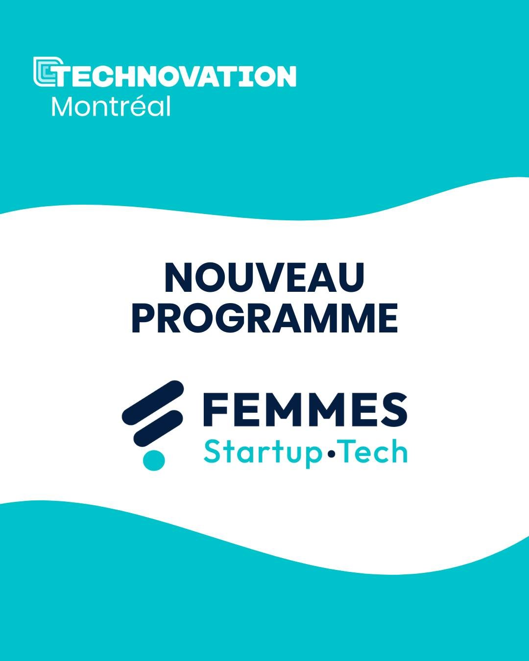 Il nous fait plaisir d&rsquo;annoncer le lancement de Femmes &bull; Startup &bull; Tech ✨

Un programme cr&eacute;&eacute; pour t&rsquo;offrir un espace o&ugrave; explorer, apprendre et imaginer de nouvelles fa&ccedil;ons d&rsquo;innover.

🧰 Des con