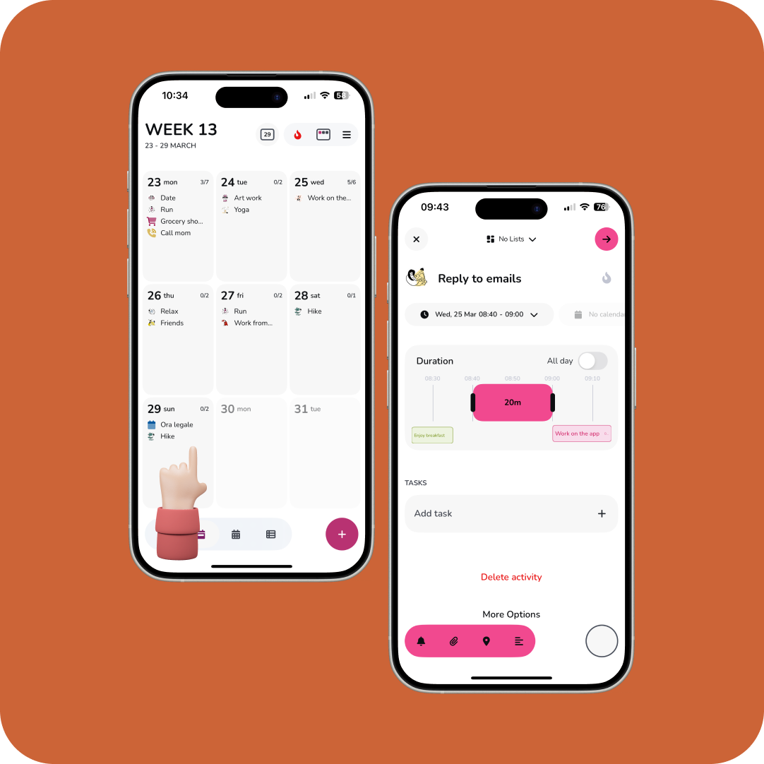 Create tasks faster from Week View