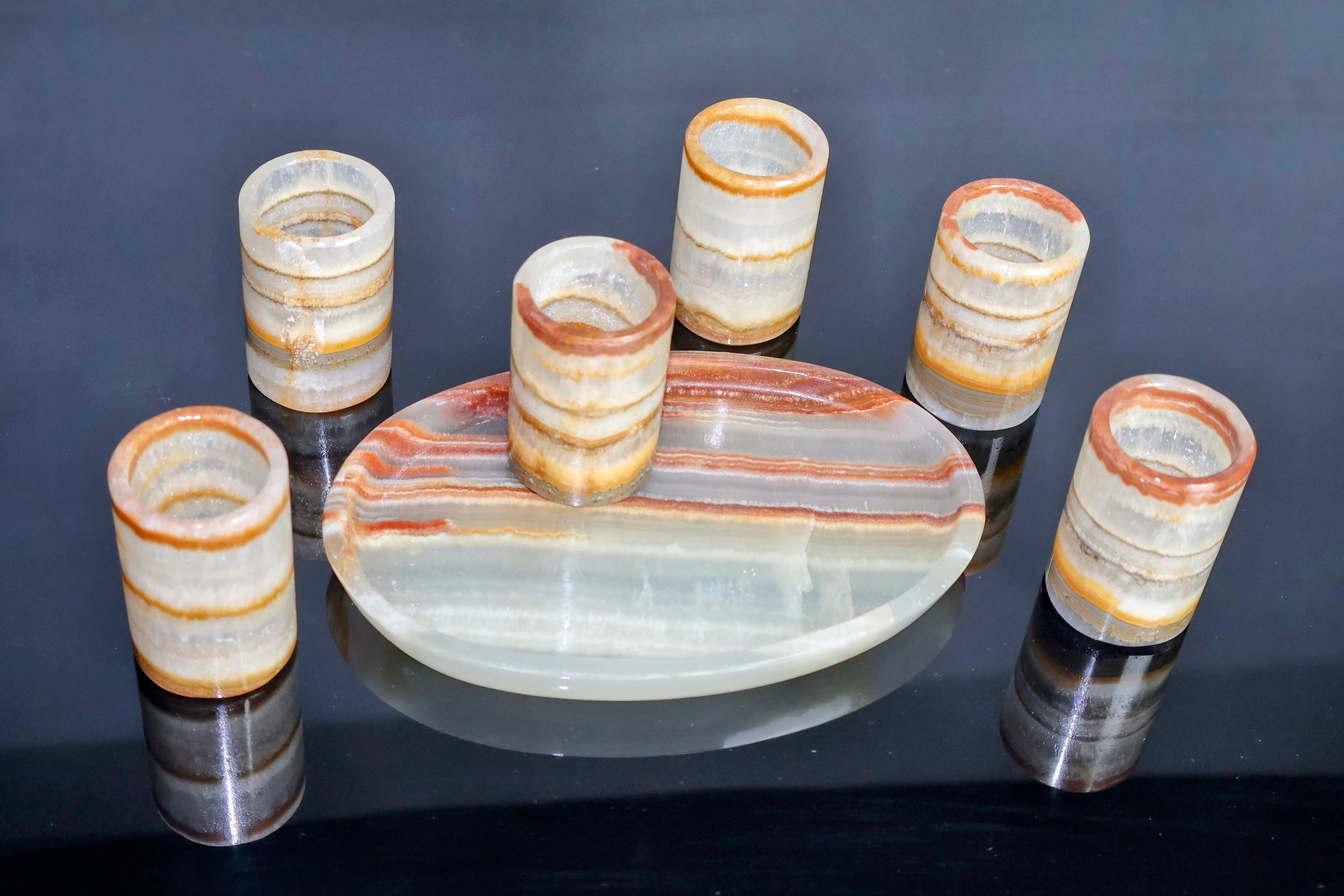 verde talan onyx shot glass set