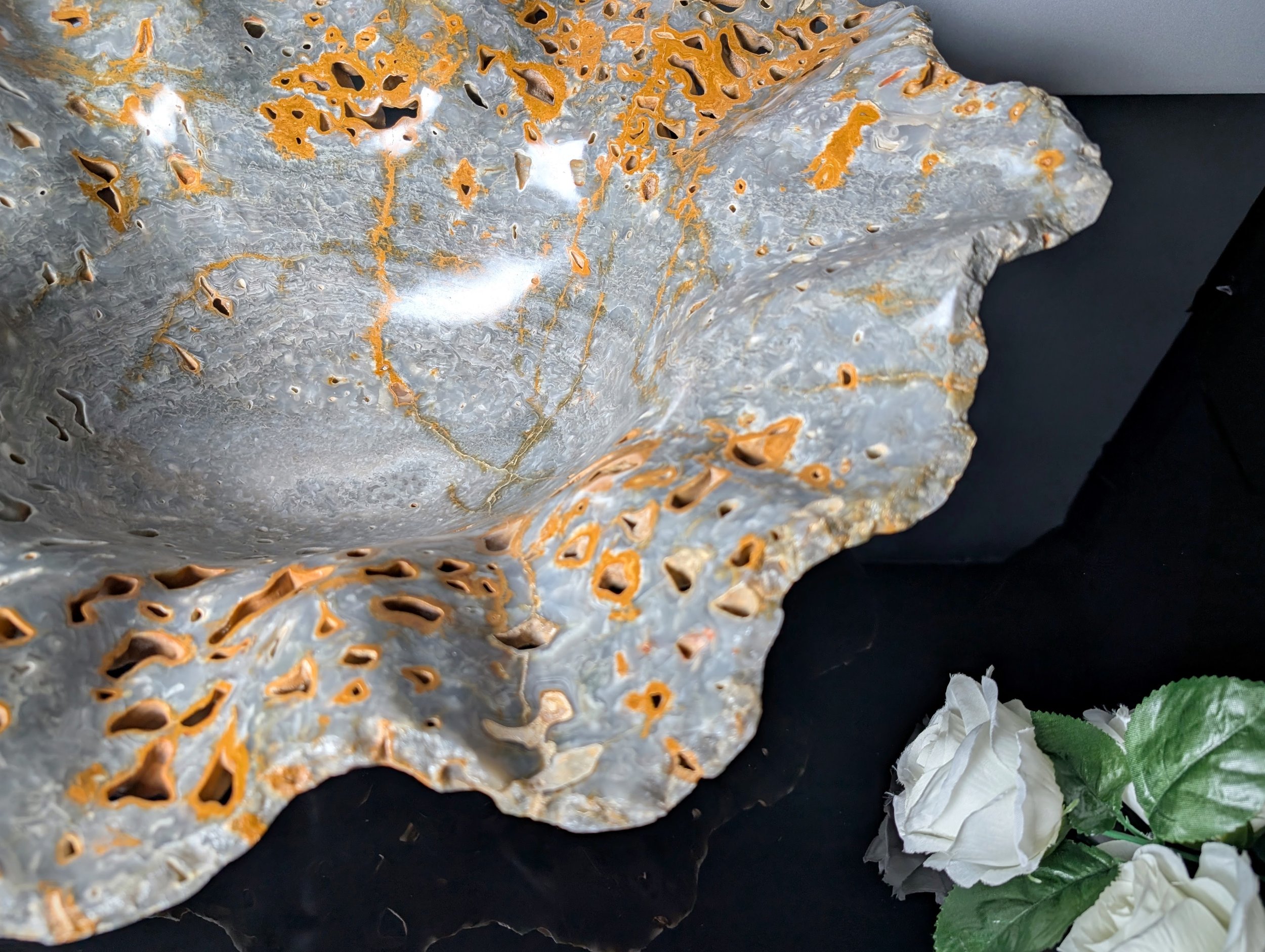 large rustic onyx bowl