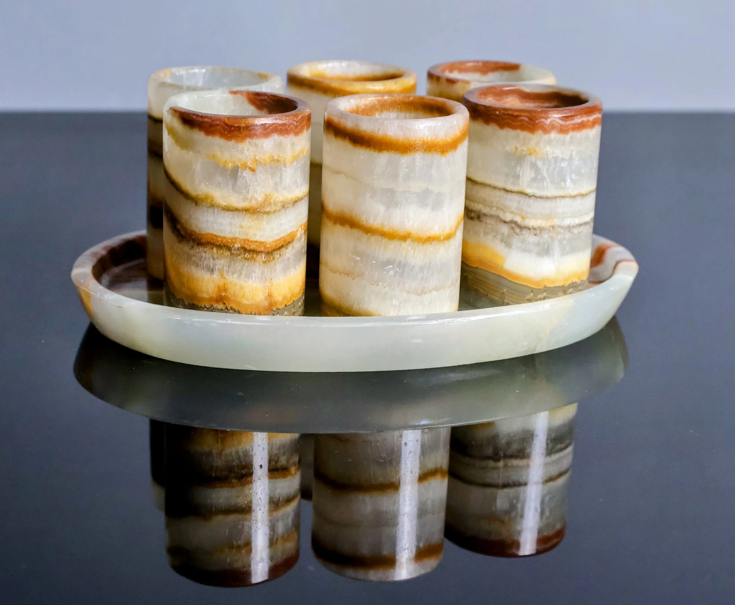 verde talan onyx shot glass set