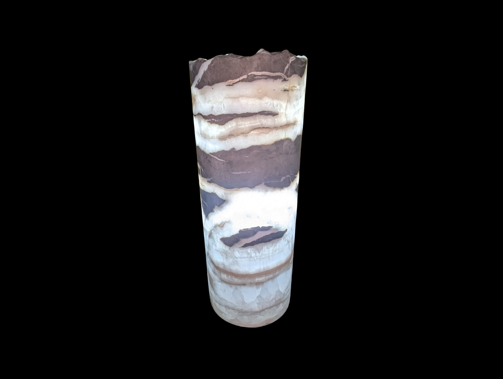 Hand-Carved Onyx Lamp