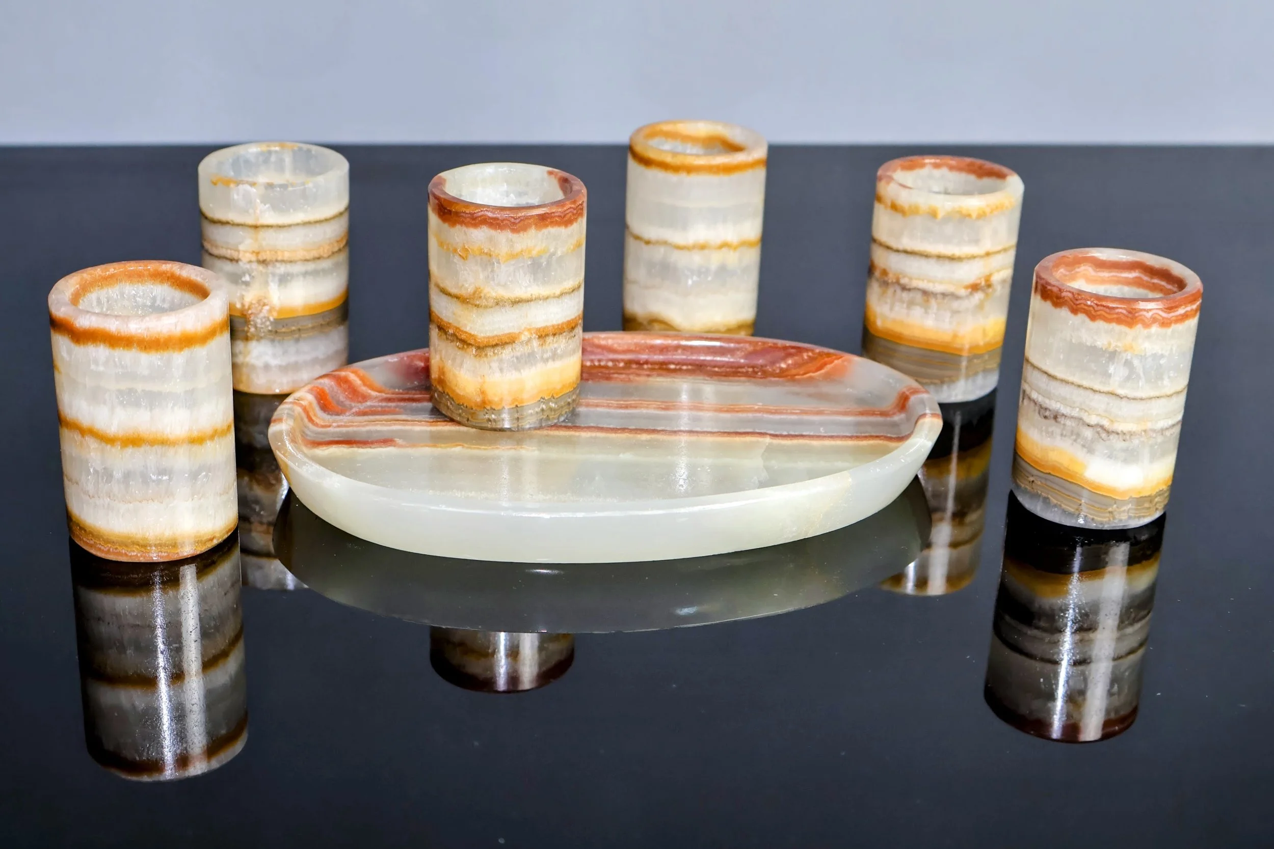 verde talan onyx shot glass set