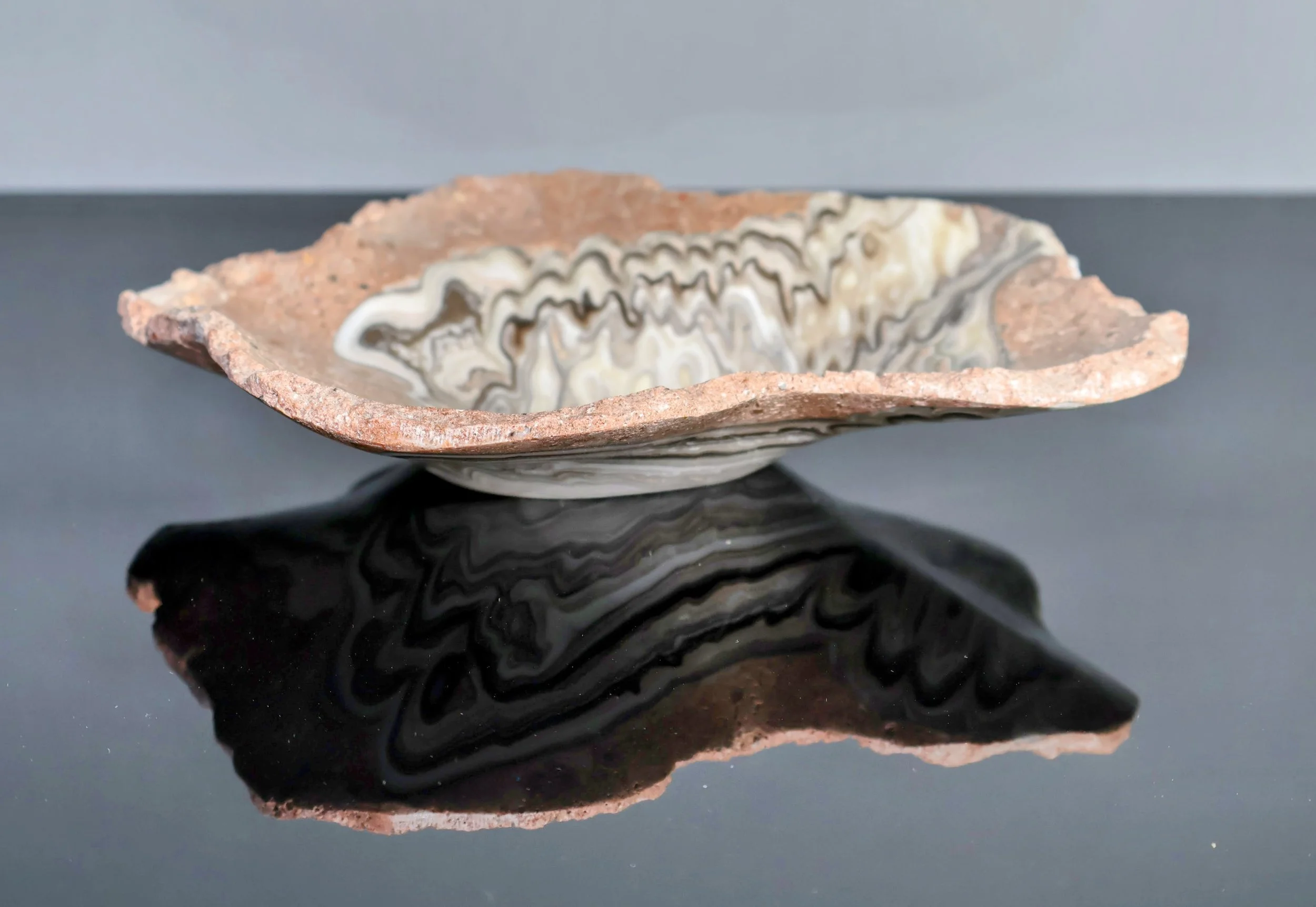 zebra onyx decorative bowl
