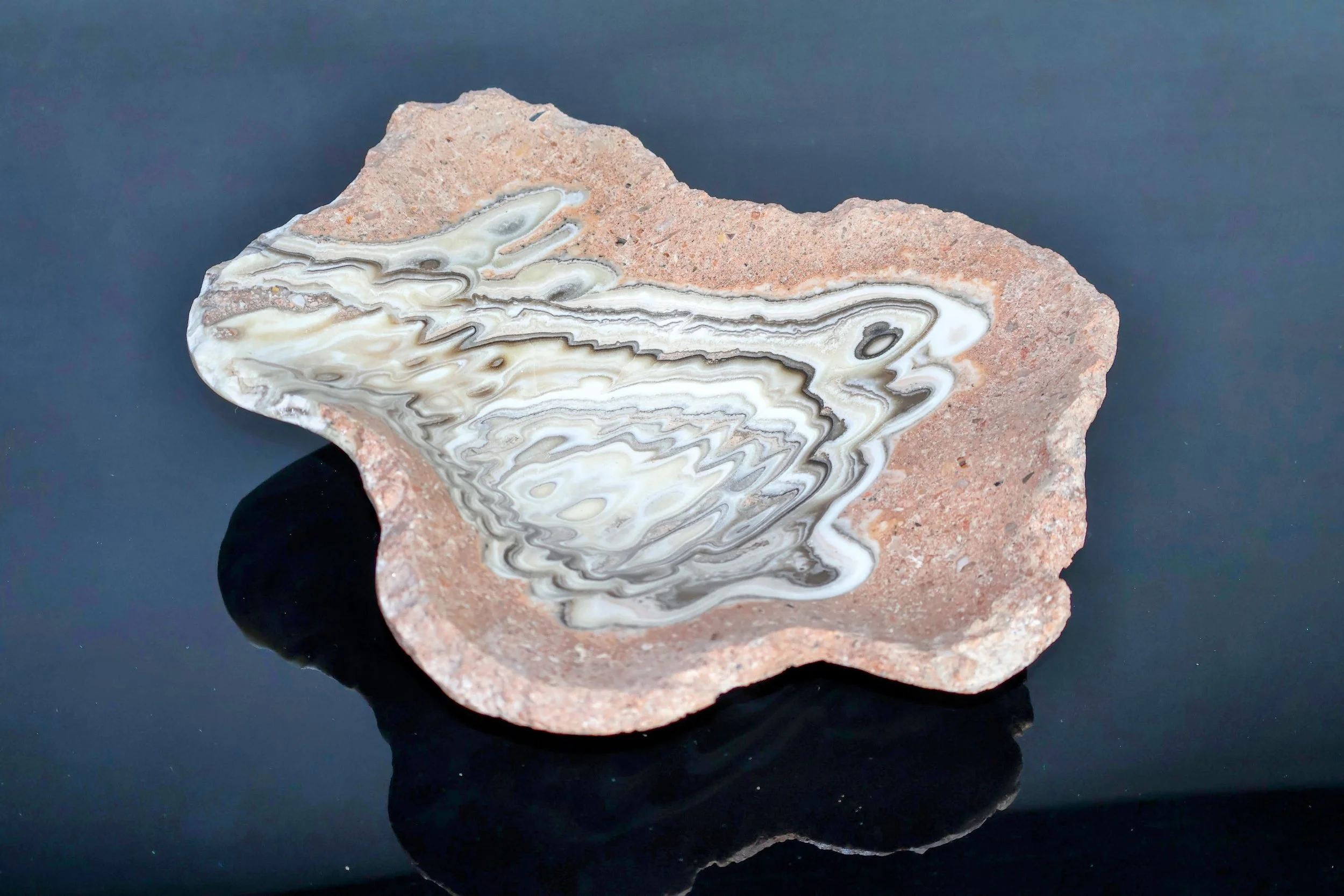 zebra onyx decorative bowl