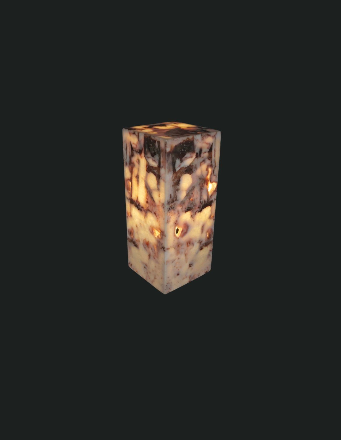 pink onyx lamp