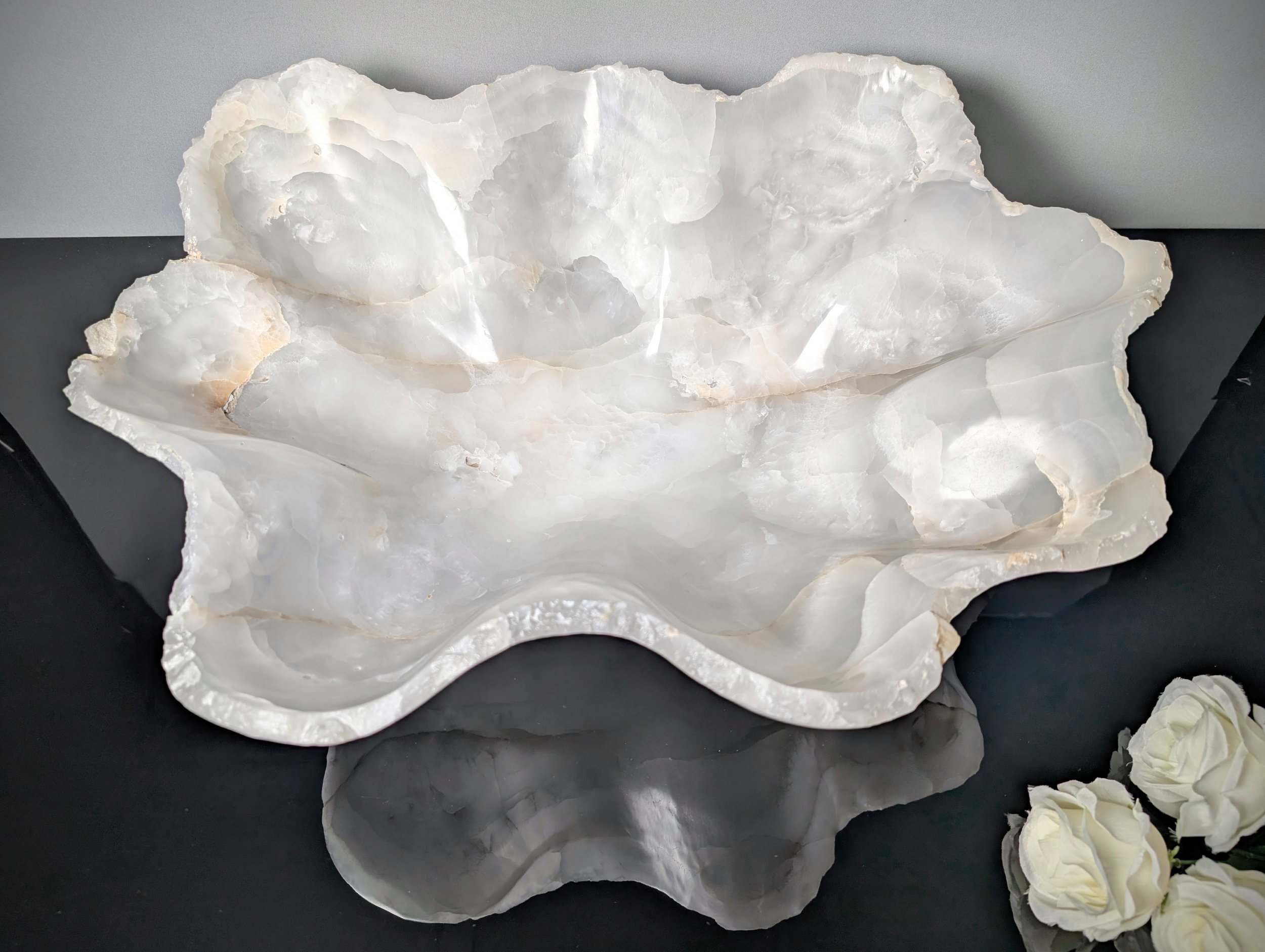 large translucent onyx bowl