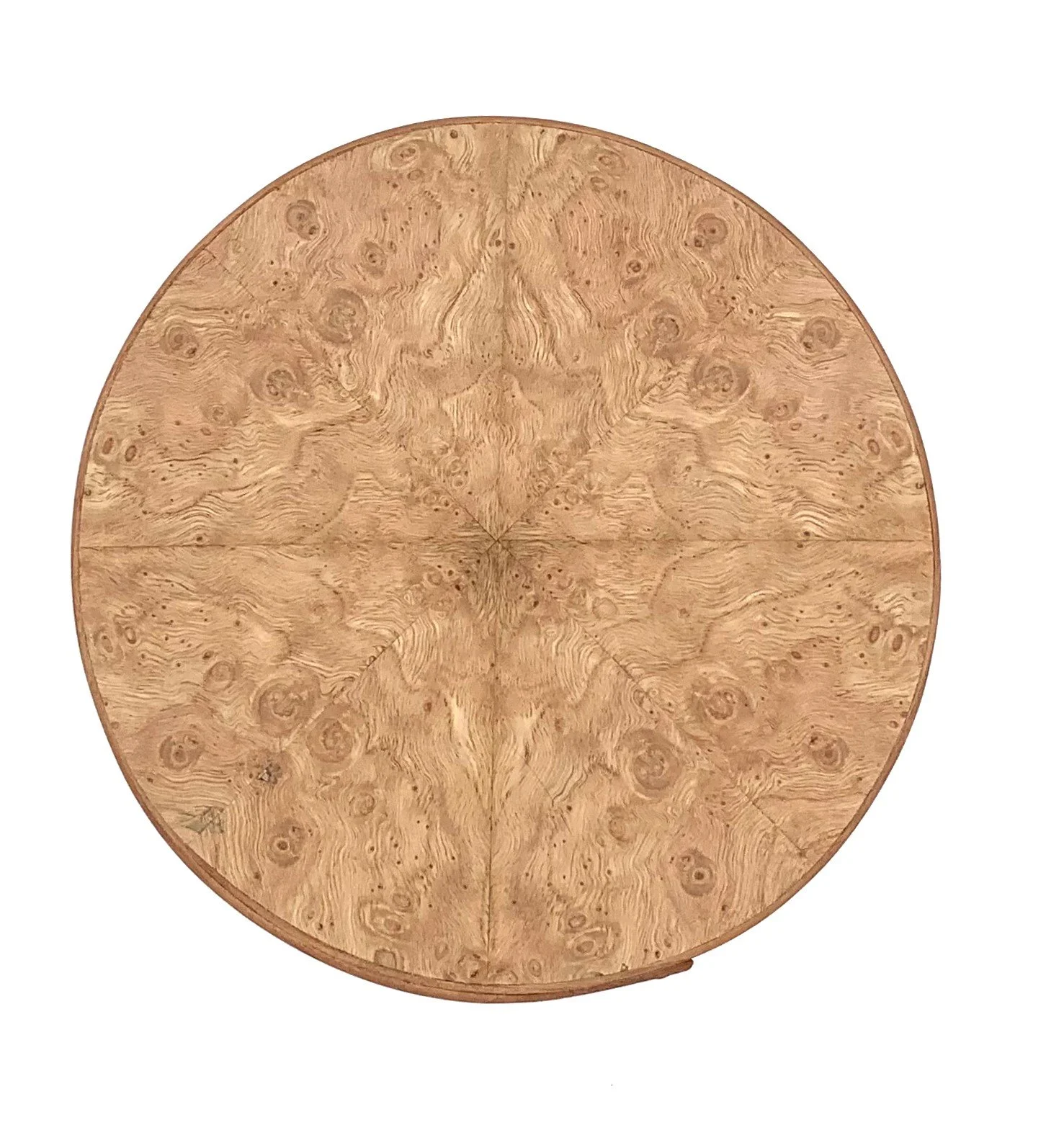 Round Shaker box with starburst burl design