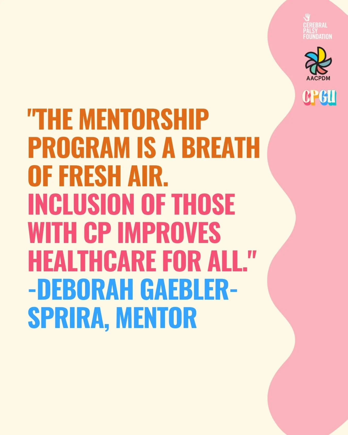 Adults with CP who are pursuing work or healthcare, or are new in healthcare fields: the application for our Healthcare Mentorship Program is now open for 2026!

If you&rsquo;re interested in 1:1 experience with a professional mentor with cerebral pa