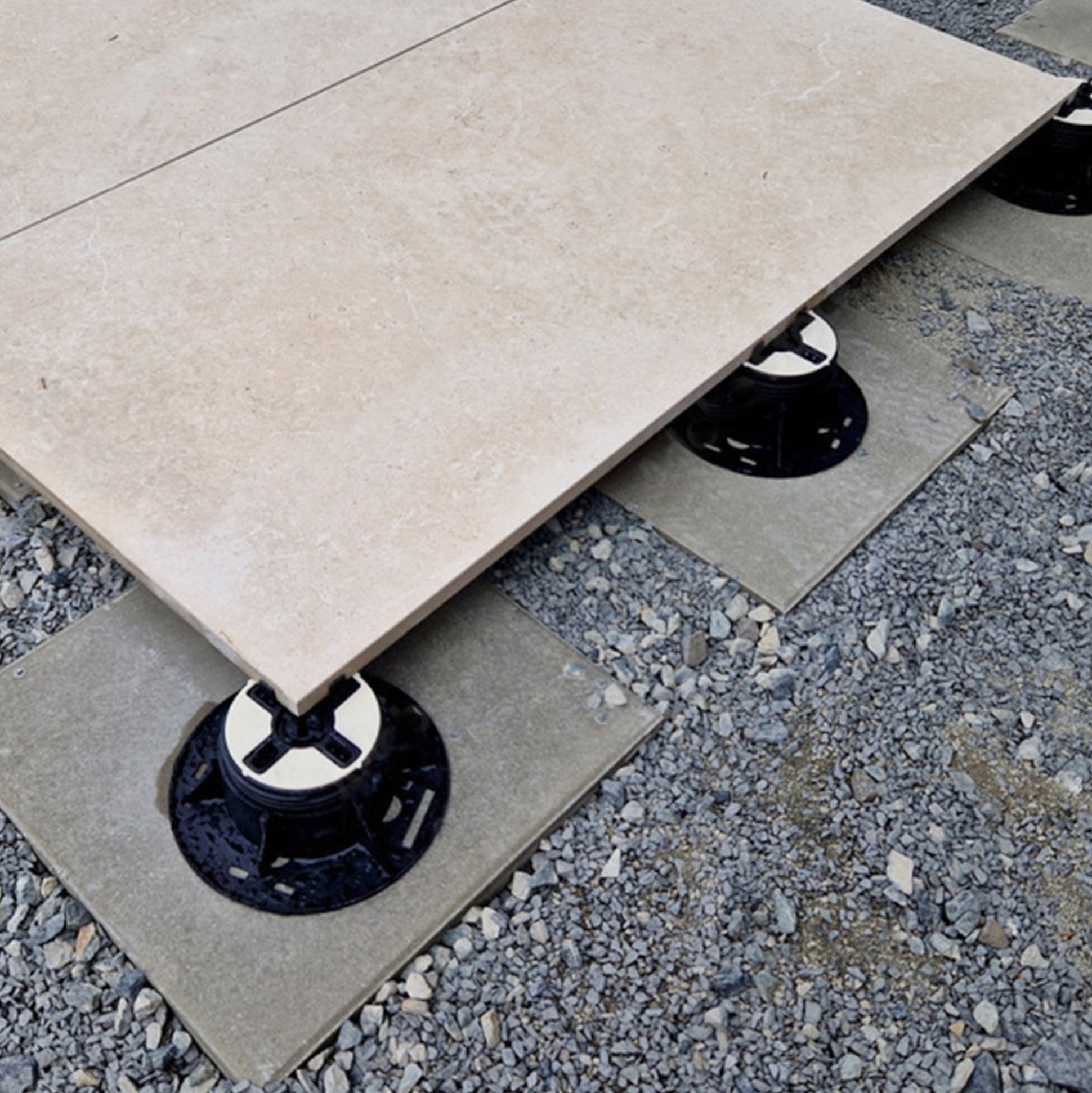 Terrace paving on pedestals