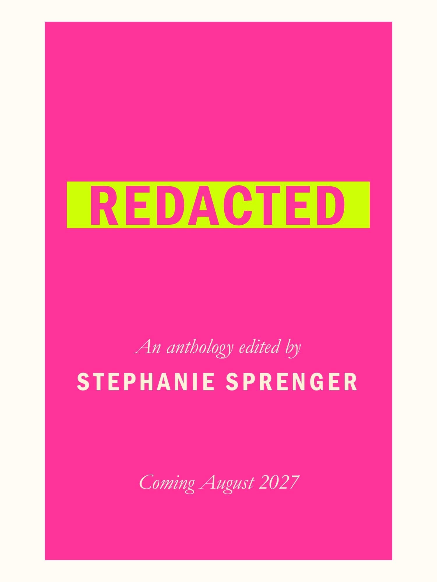 Redacted by Stephanie Sprenger