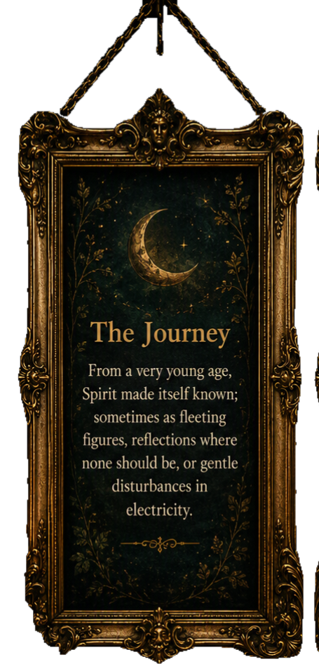Vintage framed inspirational message about the spiritual journey, self-discovery, and inner wisdom.
