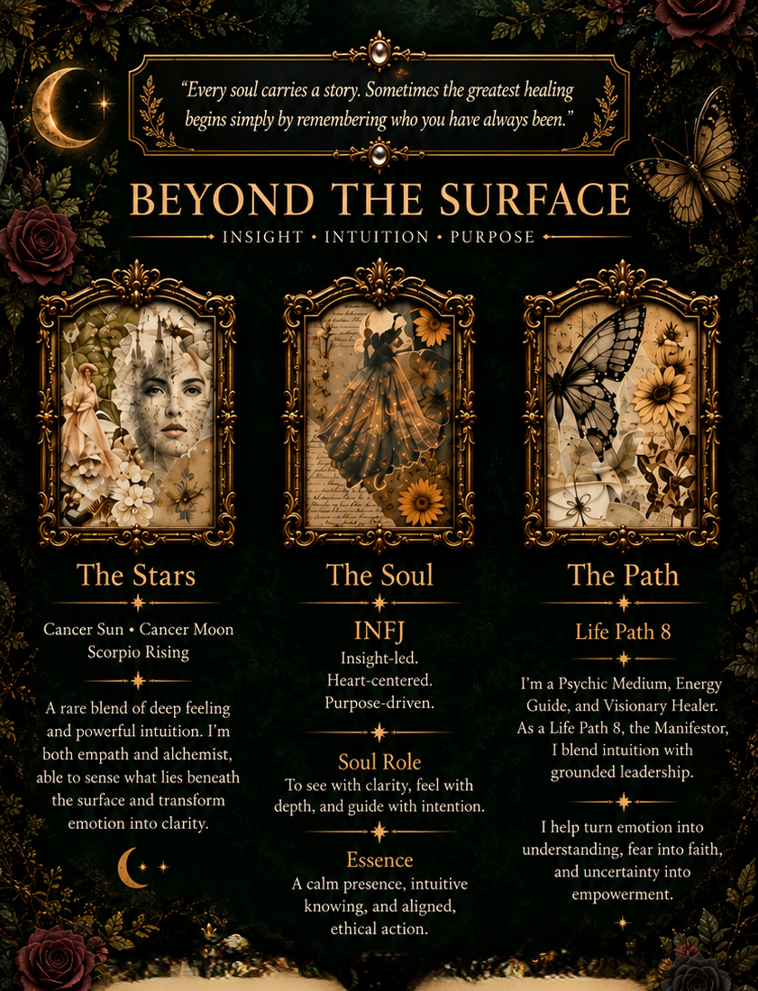 Beyond the Surface, exploring intuition, the soul and spiritual purpose through The Stars, The Soul and The Path