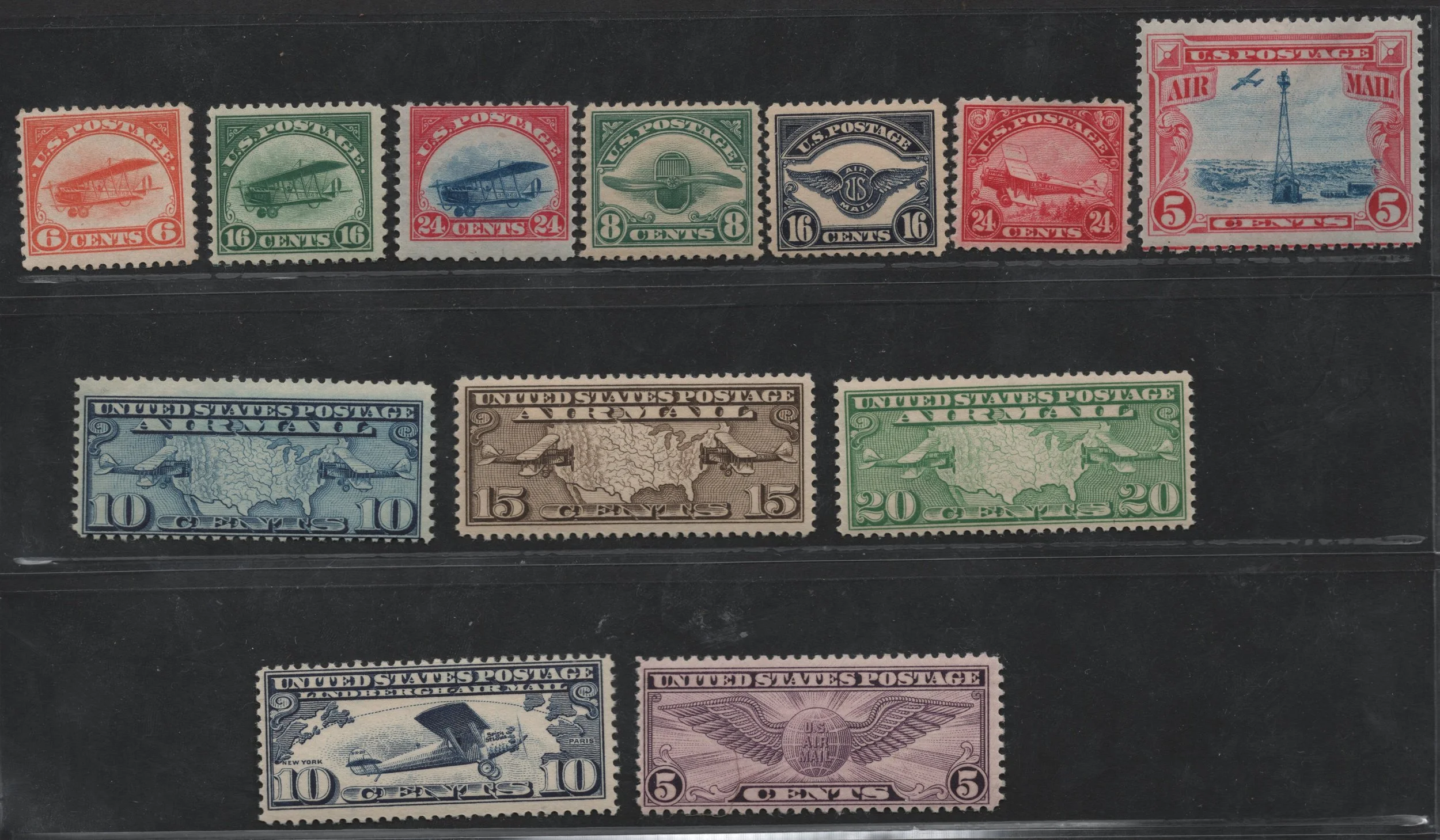 U.S. 1918-1930 Scott C1-C12 Mint Airmails