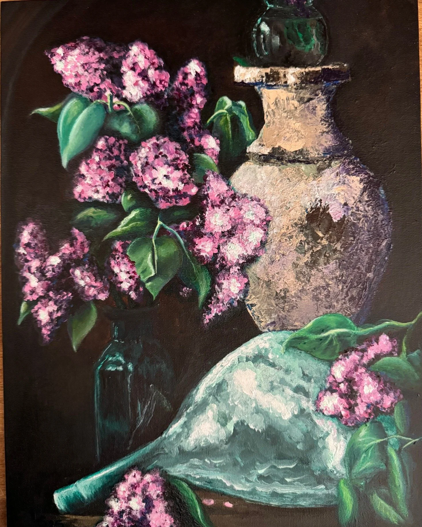 The Quiet Persistence of Femme is a meditation on the strength that does not shout but endures.
Layers of paint and shadow mirror the layers we build within ourselves&mdash;resilience formed in the quiet moments when no one is watching, but everythin