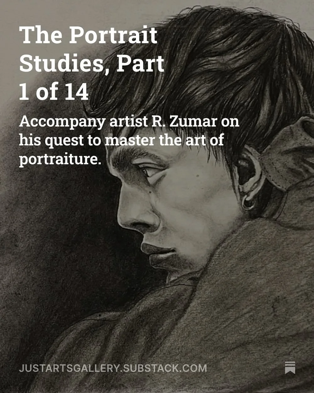 ✍🏾 &ldquo;Here I&rsquo;m trying to find my way and learning to trust myself as I go.&rdquo; - R. Zumar on the first of his series of portrait studies. Read along as he reflects on his process. Part 1 is on our Substack now &mdash; follow at the link