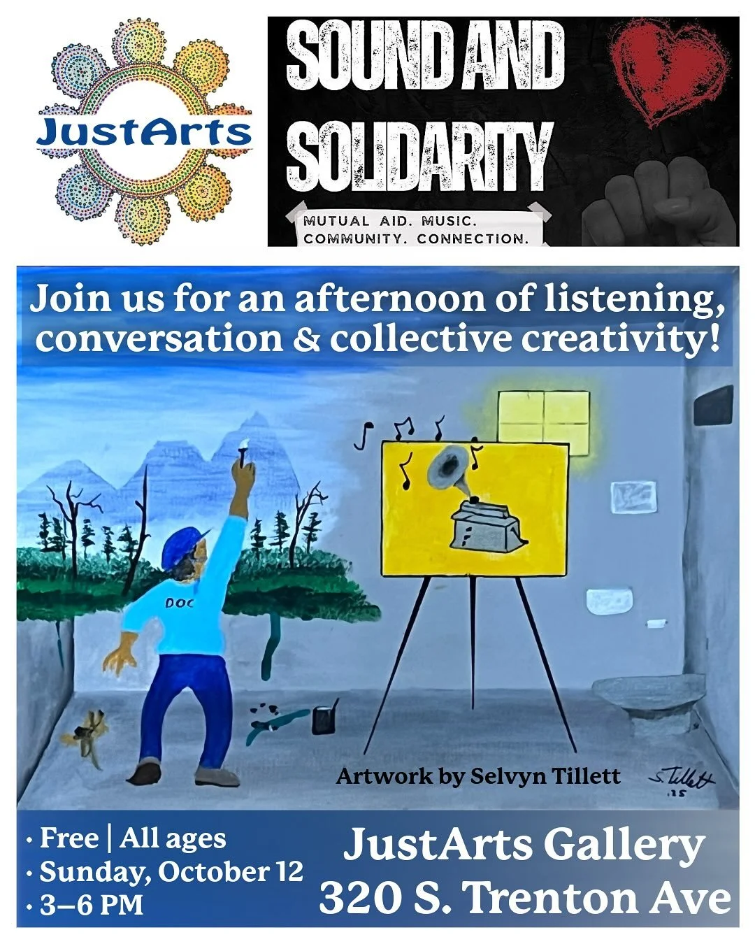 Music has the power to cross walls.
This fall, artists who are incarcerated created playlists + cover art from inside. Tulsa musicians responded with their own mixtapes.Together, they share stories of sound, resilience, and belonging.
On Oct 12 (3&nd
