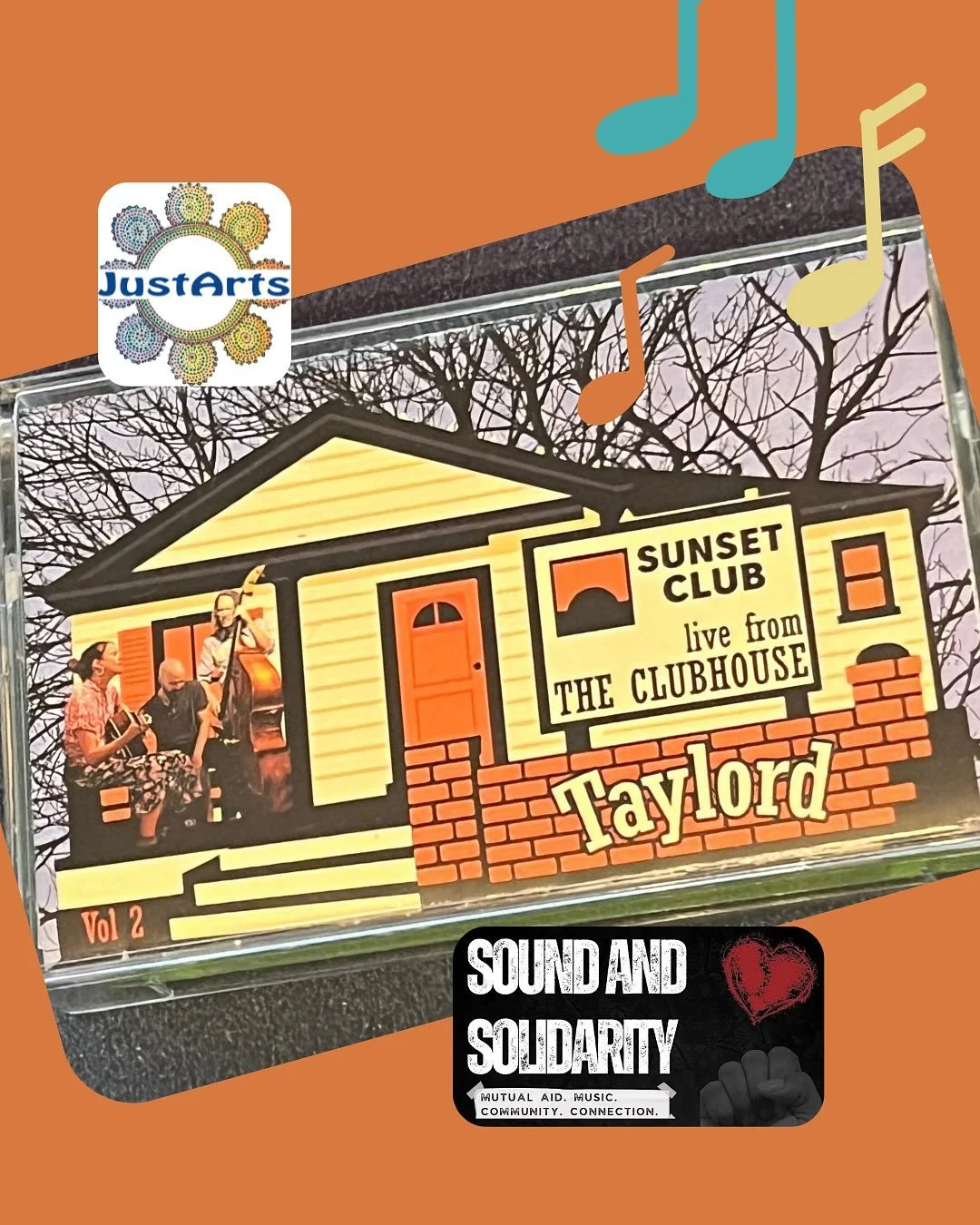 Next up in the @soundandsolidaritytulsa auction to raise funds for incarcerated artists, this very special live recording by Tulsa singer/songwriter extraordinaire @taylord_ok! 
This limited edition cassette was recorded this past summer during a pe