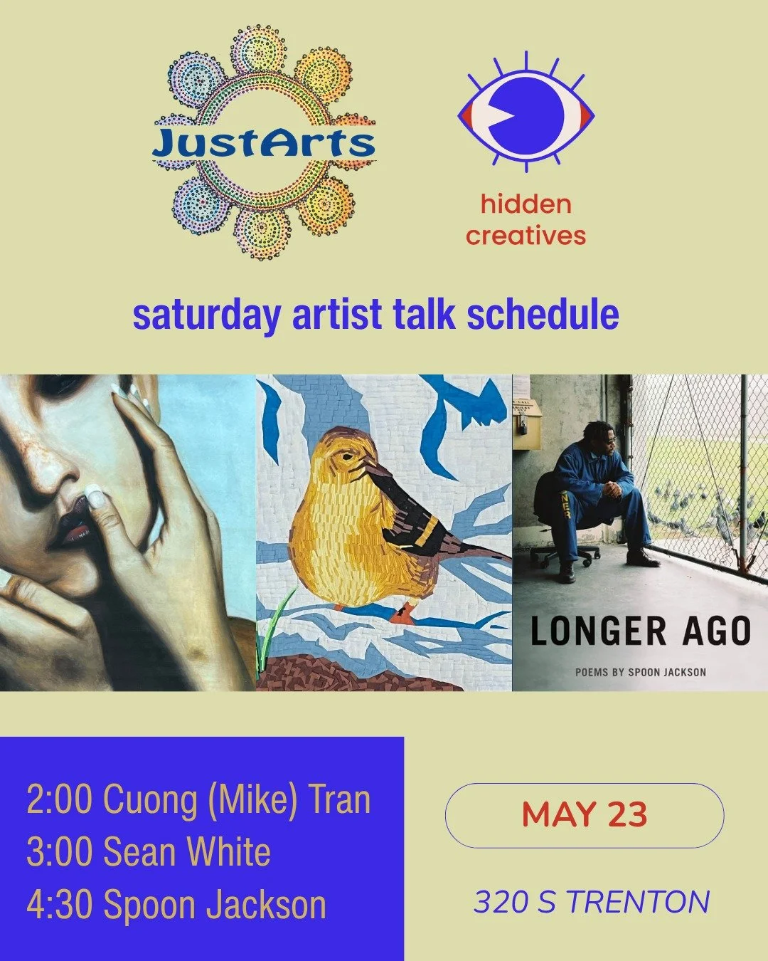 Join the @hidden_creatives_tulsa tour to hear from three JustArts artists calling in on Saturday:

🎨 Cuong (Mike) Tran is a first-generation Vietnamese-American whose parents immigrated to the U.S. in 1975 after their homeland was devastated by war.