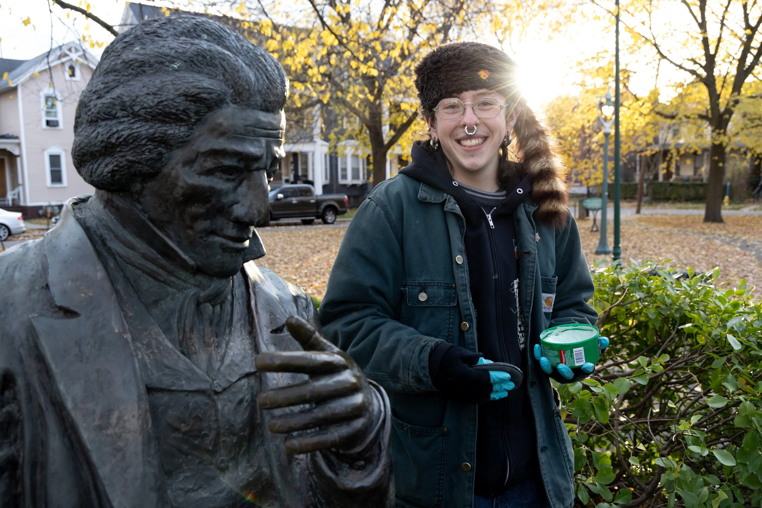 Eden Statue Clean Up