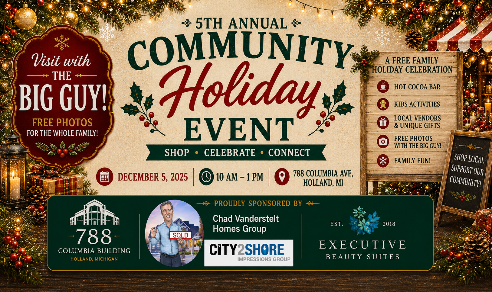788 Columbia Building Community Holiday Event
