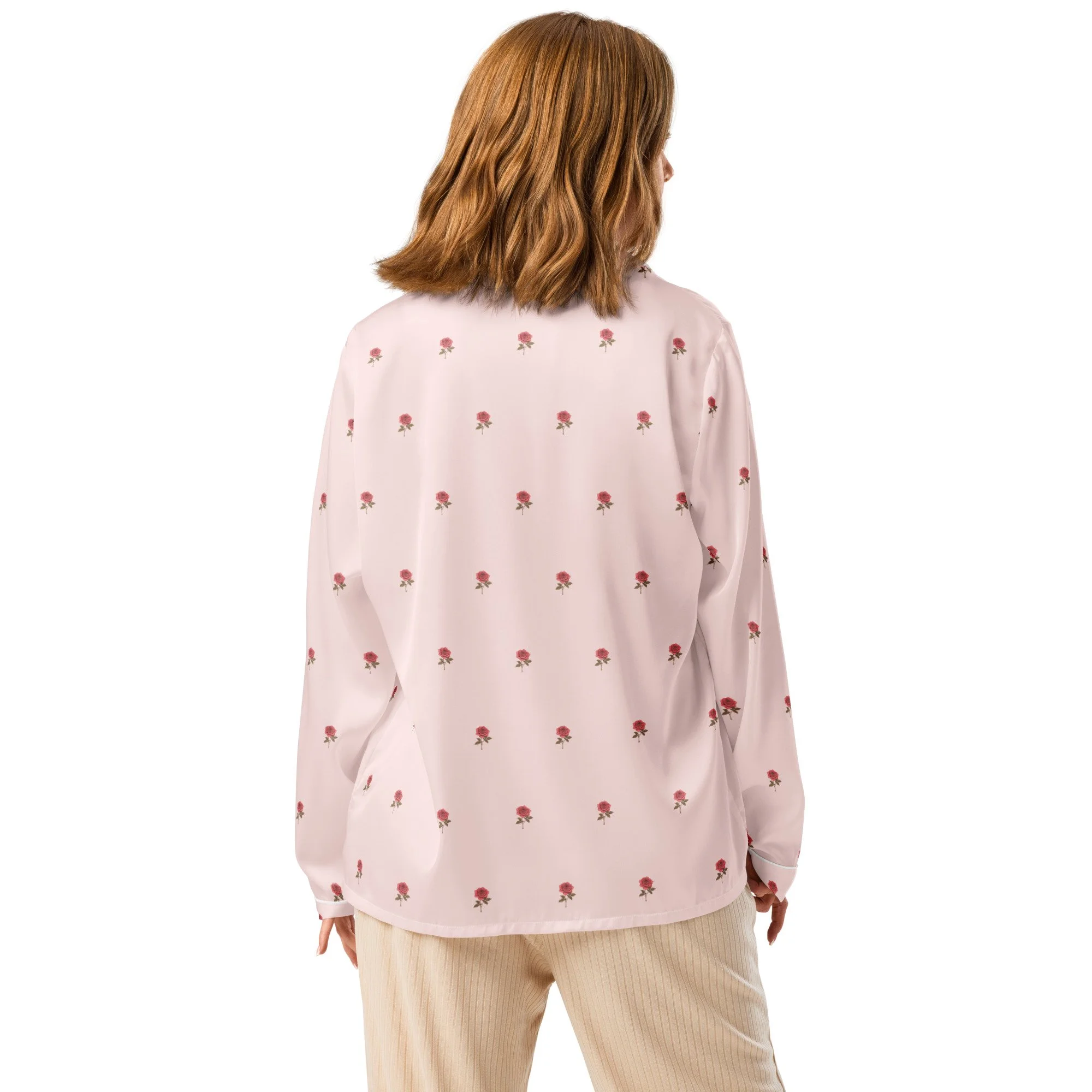 Sleeping Beauty Misty Pink Long Sleeve Pajama Top