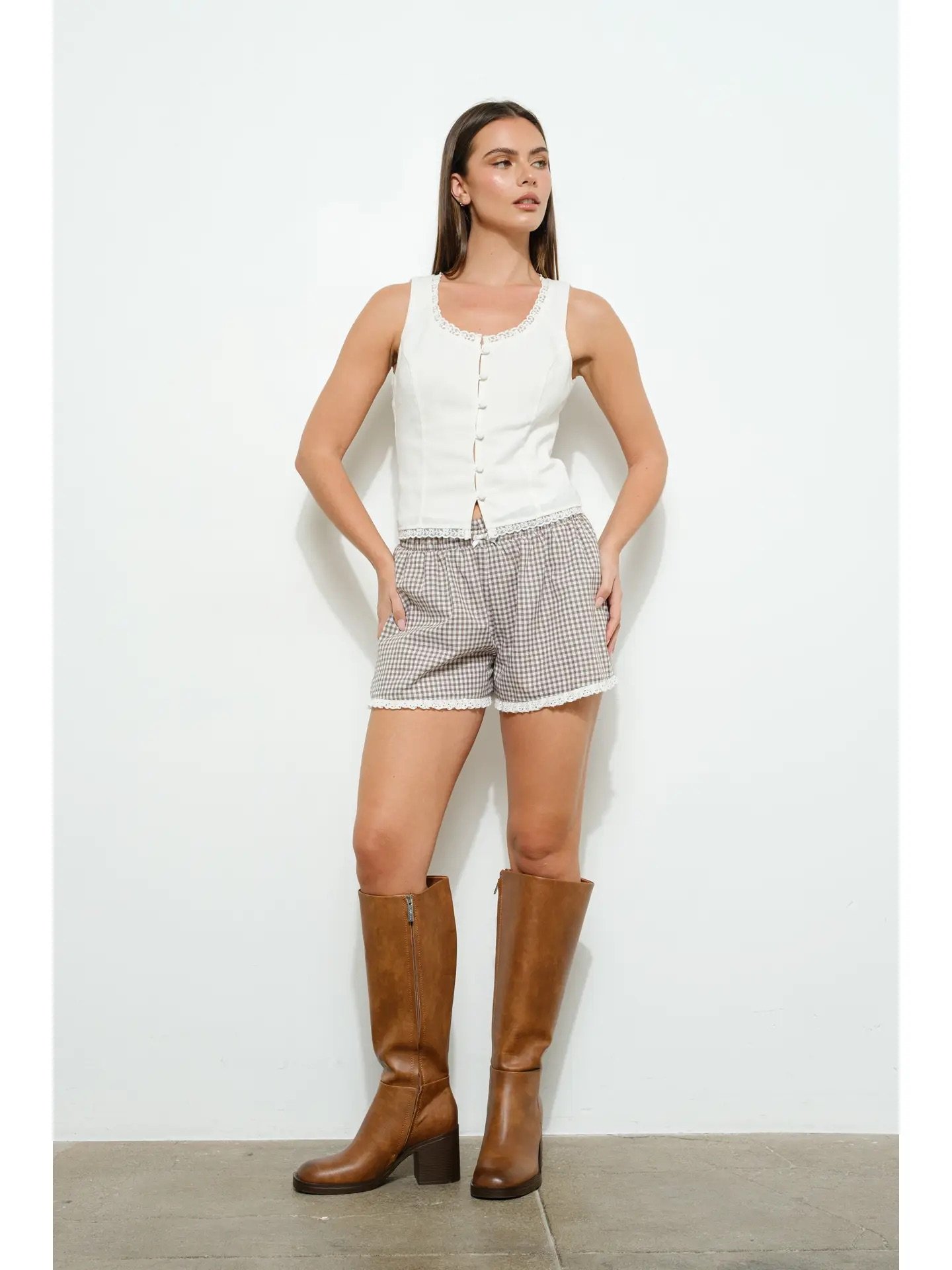 plaid ruffle shorts 5.jpeg