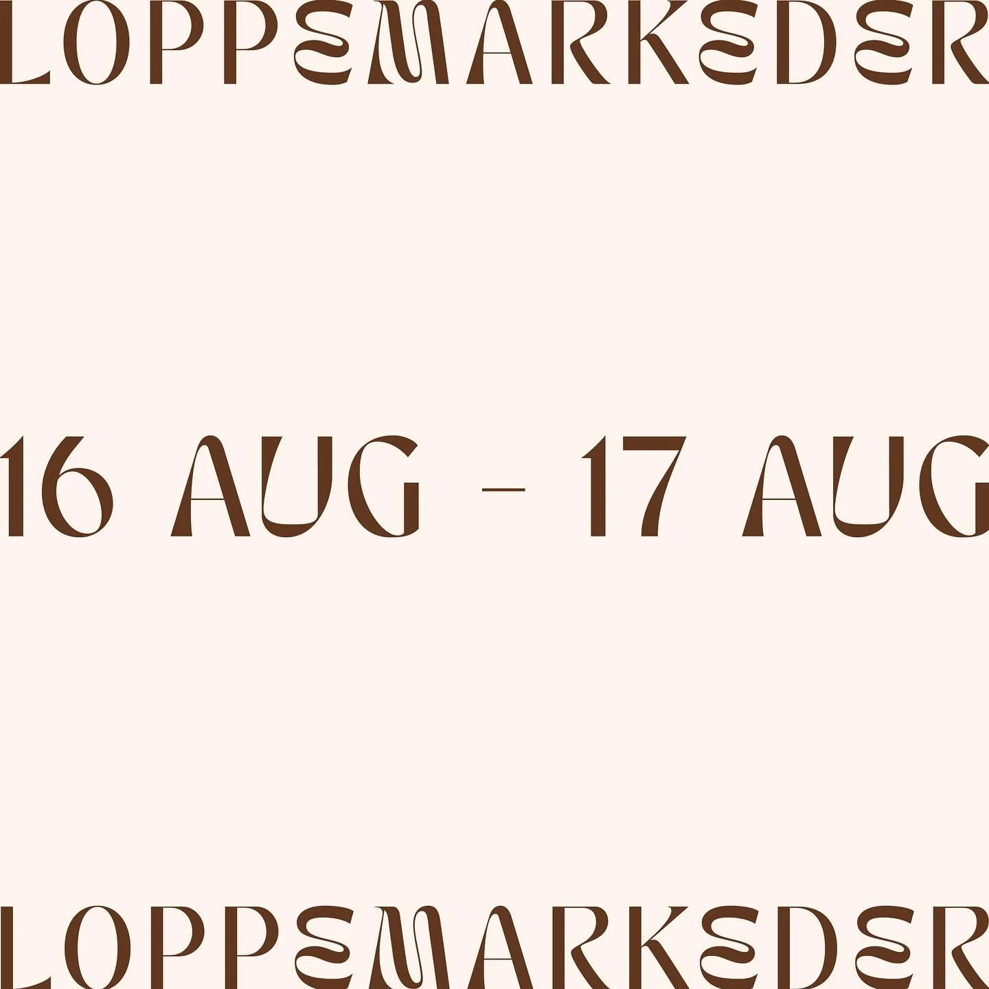 Loppeguide til weekenden🌞

Ses vi derude?🧤👒🧦🩲👙

OBS: Vi samler ugens loppemarkeder s&aring; godt vi kan, men tjek altid arrang&oslash;rernes sider for &aelig;ndringer pga. vejr eller aflysninger.
Vi er kun en guide og kan ikke garantere for fej