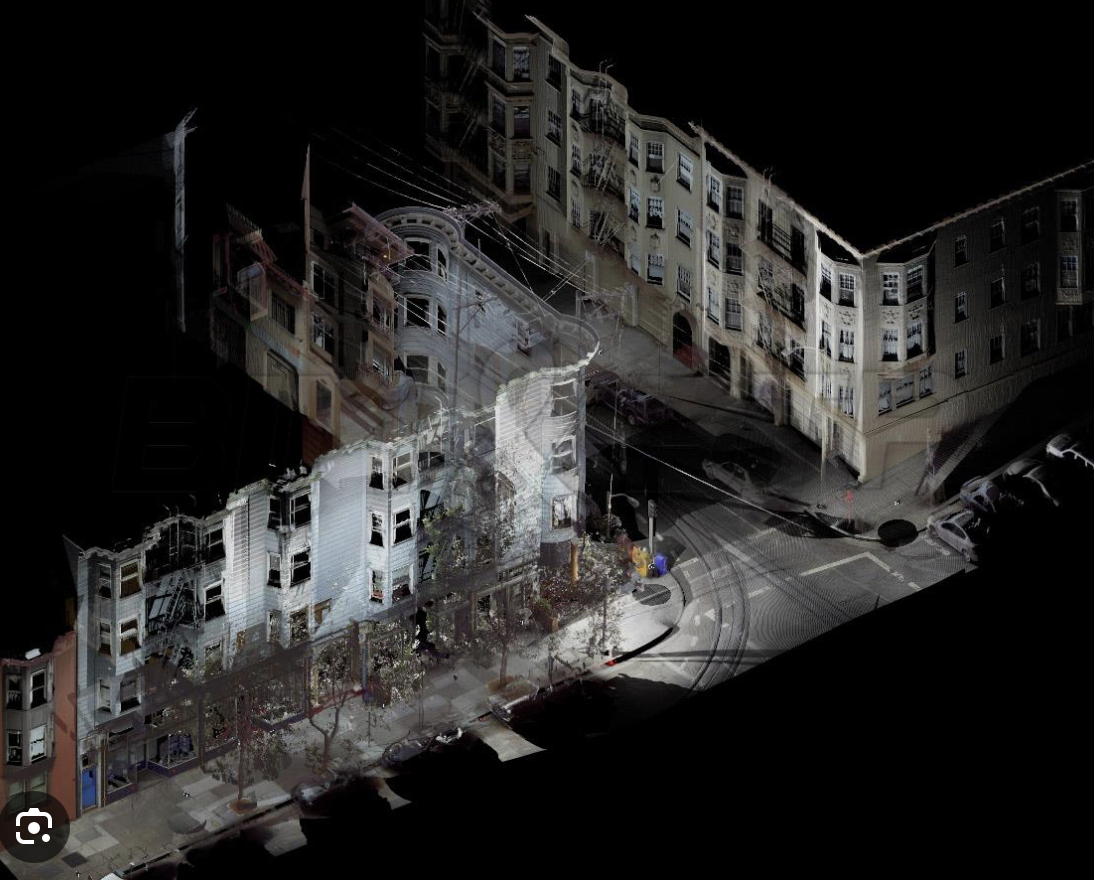 Relevé 3D nuage de points bâtiments