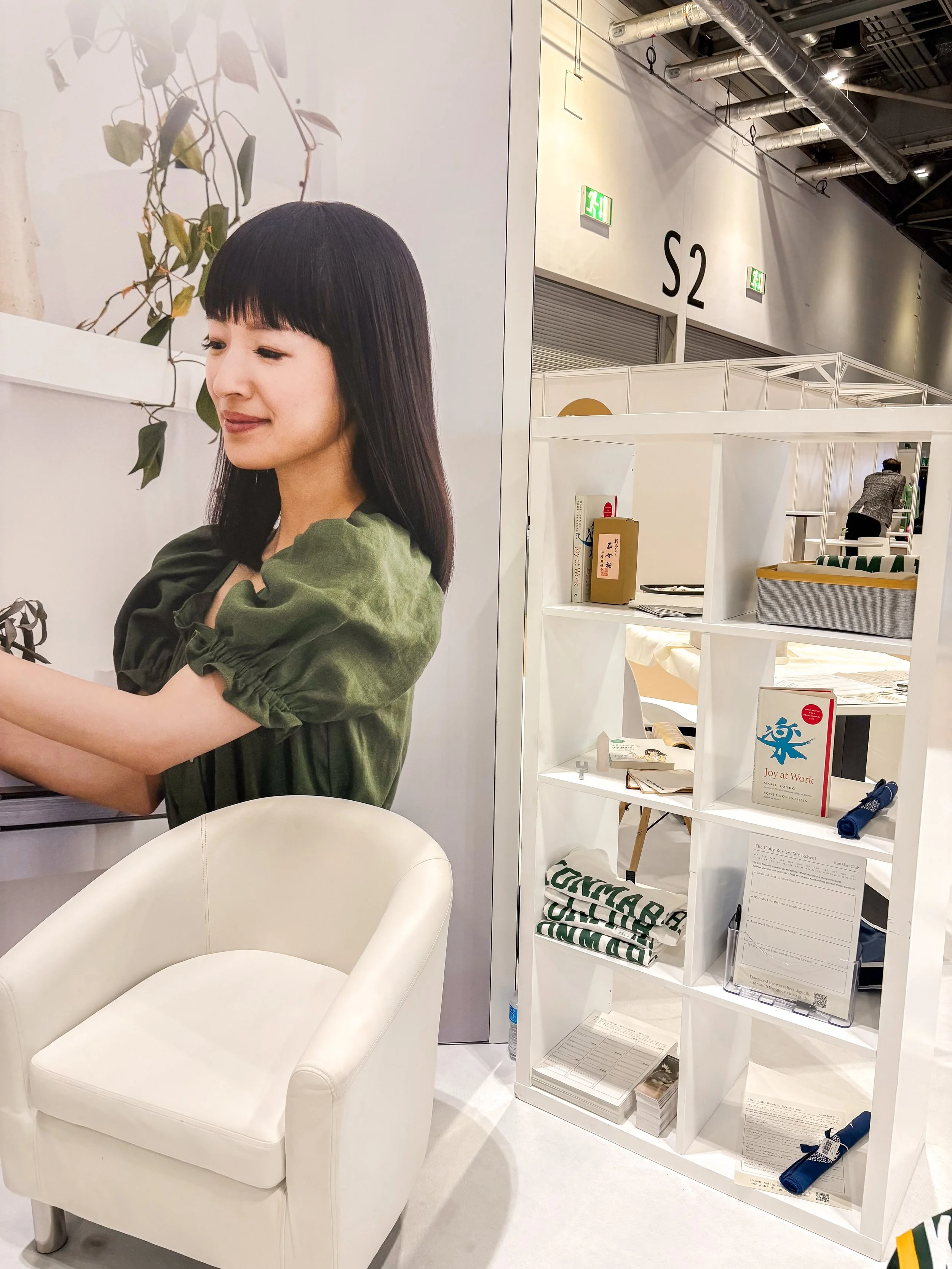 Display of Marie Kondo, KonMari Club, Joy at Work, and KonMari Club Spark Joy worksheets