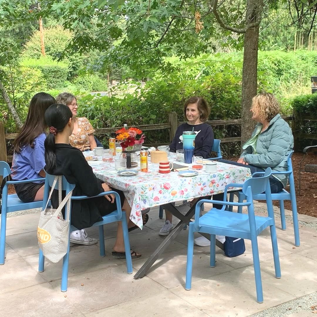 Home organizer, Noel and co-workers enjoying a lunch together in Southern Washington