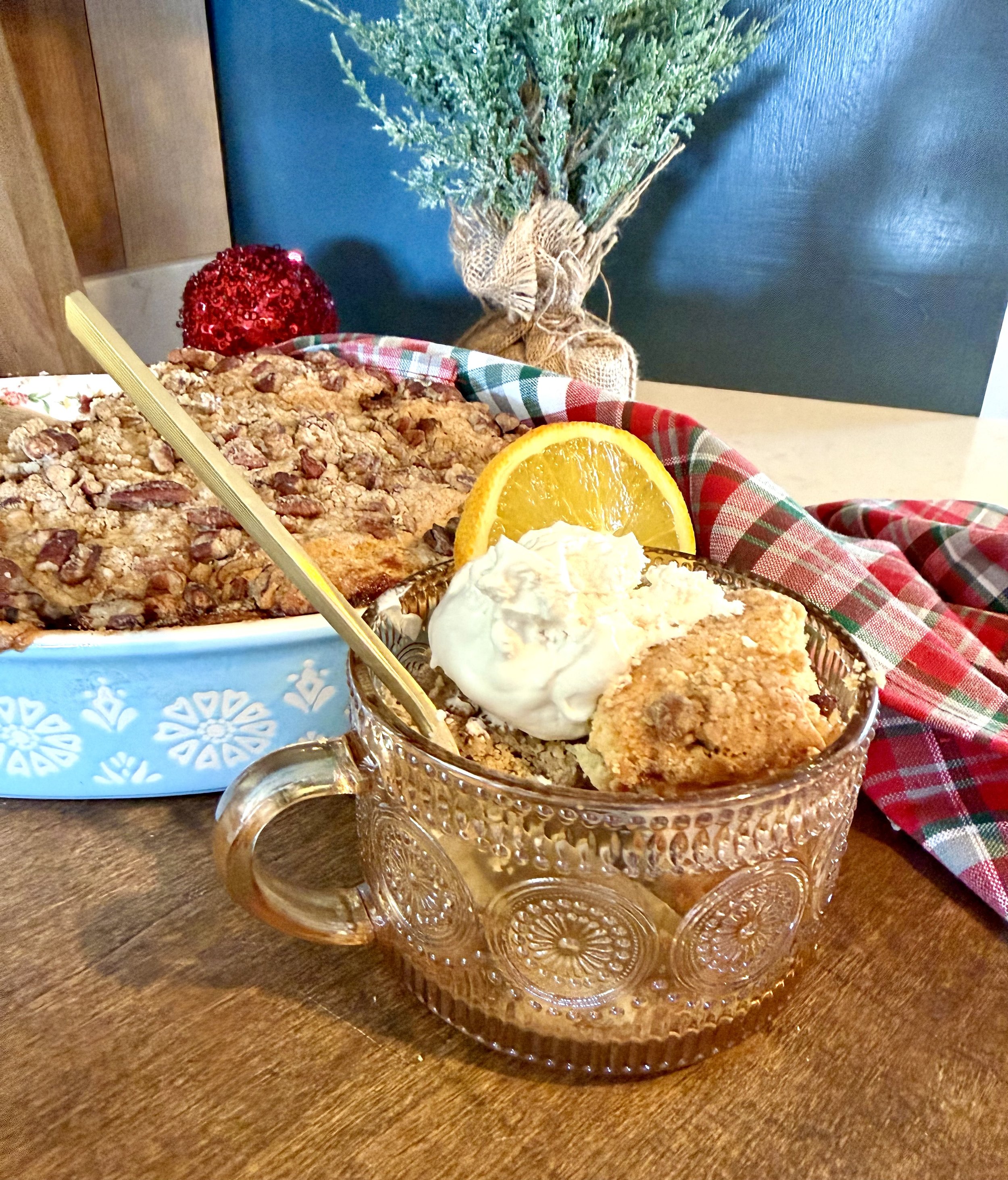 Cranberry Orange Coffee Cake (Ribbon Swirl Version Using Whole Berry Sauce)