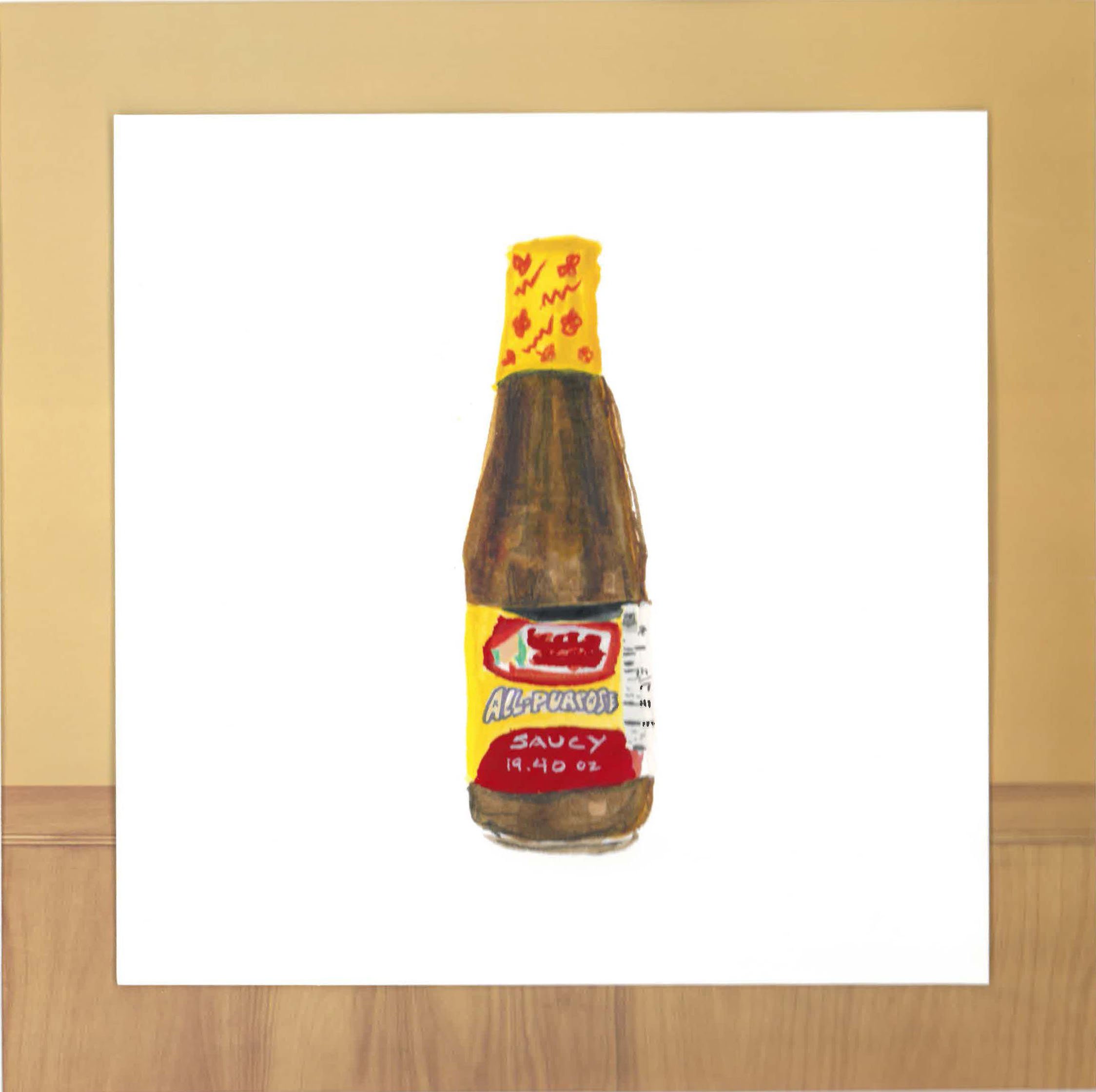 pork liver sauce, print, 8x8 in