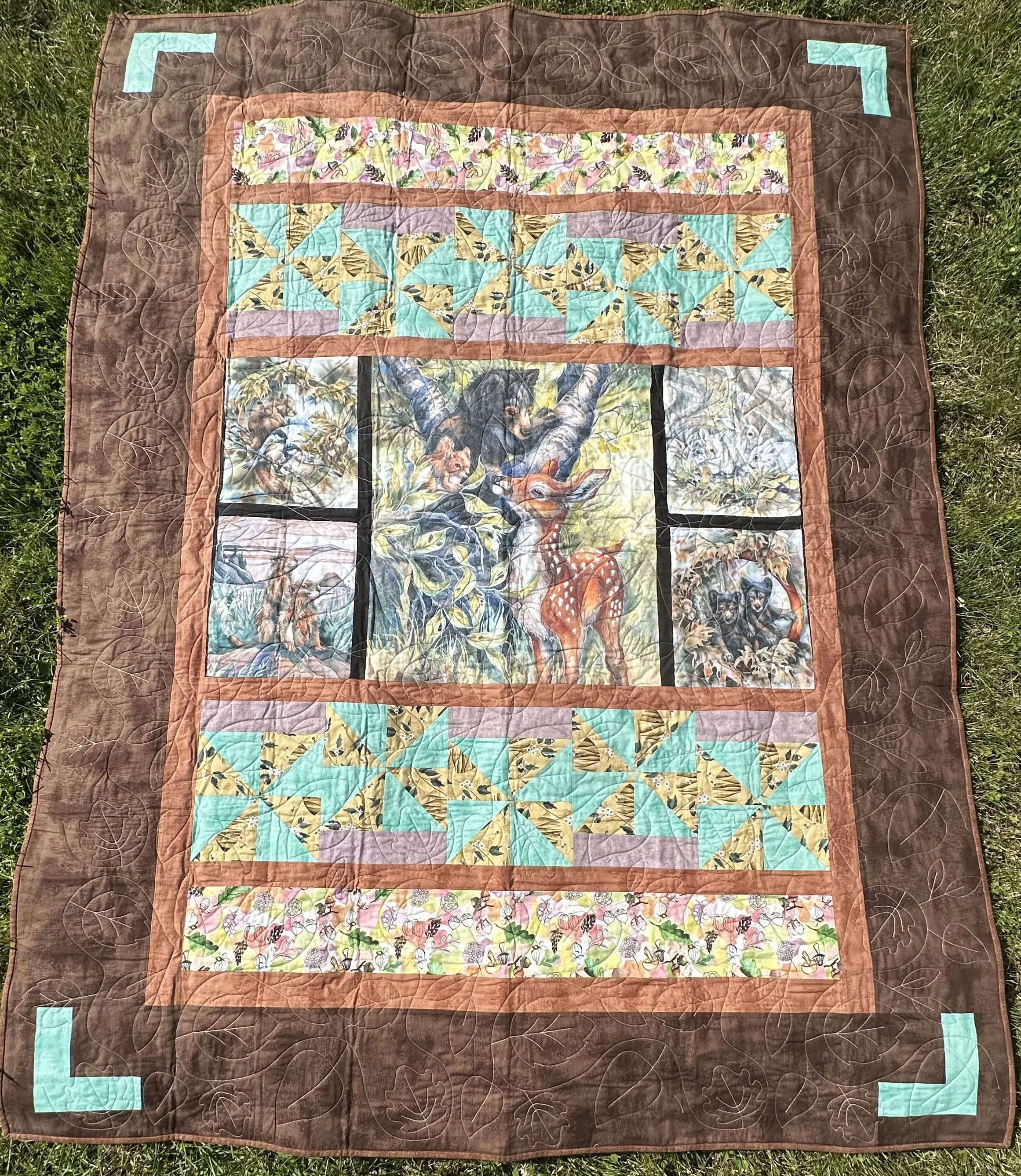 Deep In The Woods Baby Quilt