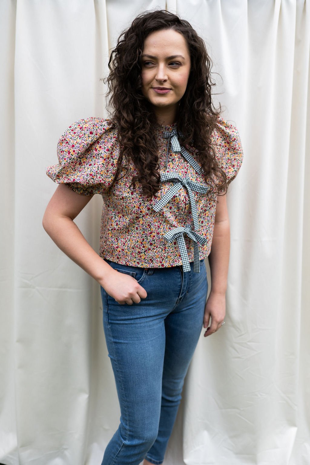Charlotte Blouse - Floral Cotton