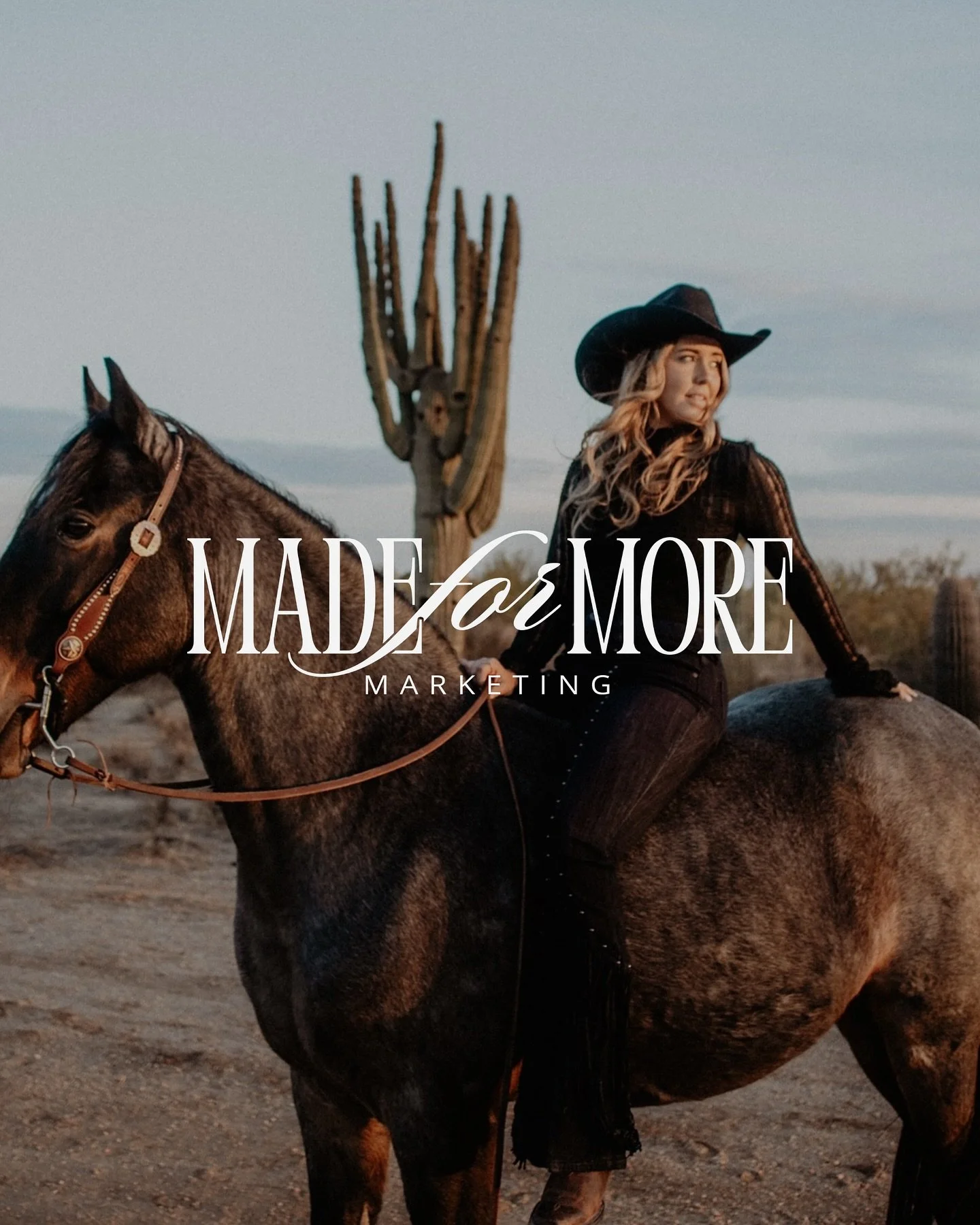 Old money glam meets western vibes in the new branding for @madeformoremarketing! 🐎💫💻 

Made for More is a marketing agency that helps purpose-driven entrepreneurs bring their dreams to life through intentional, authentic marketing. Rooted in the 
