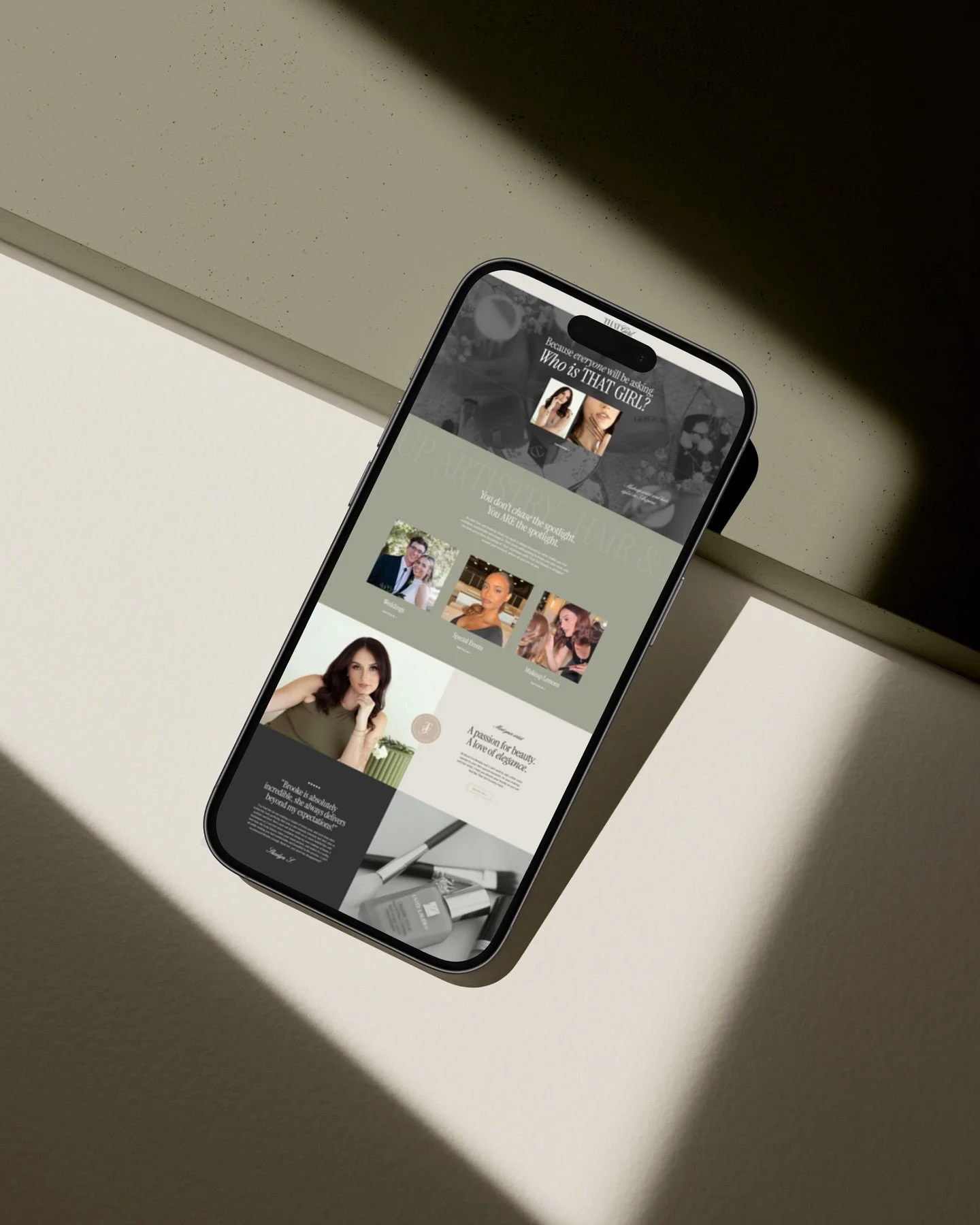 The new website for That Girl is live! 👏 You may recognize @thatgirl.beautyaz from a rebrand earlier this year, and I was so honored Brooke came back to me to design her dream website!

The site is clean, bold, and full of the looks that make her cl