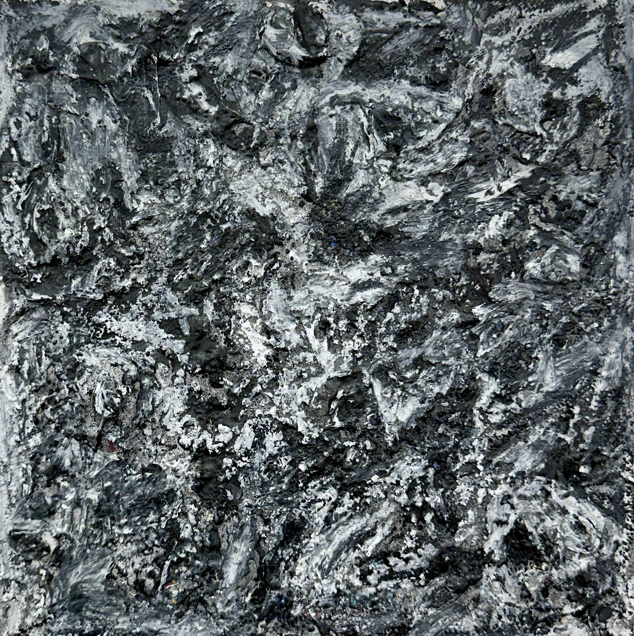 Justin Winkel, Unintentional, Oil pastels on canvas, 8 x 8in