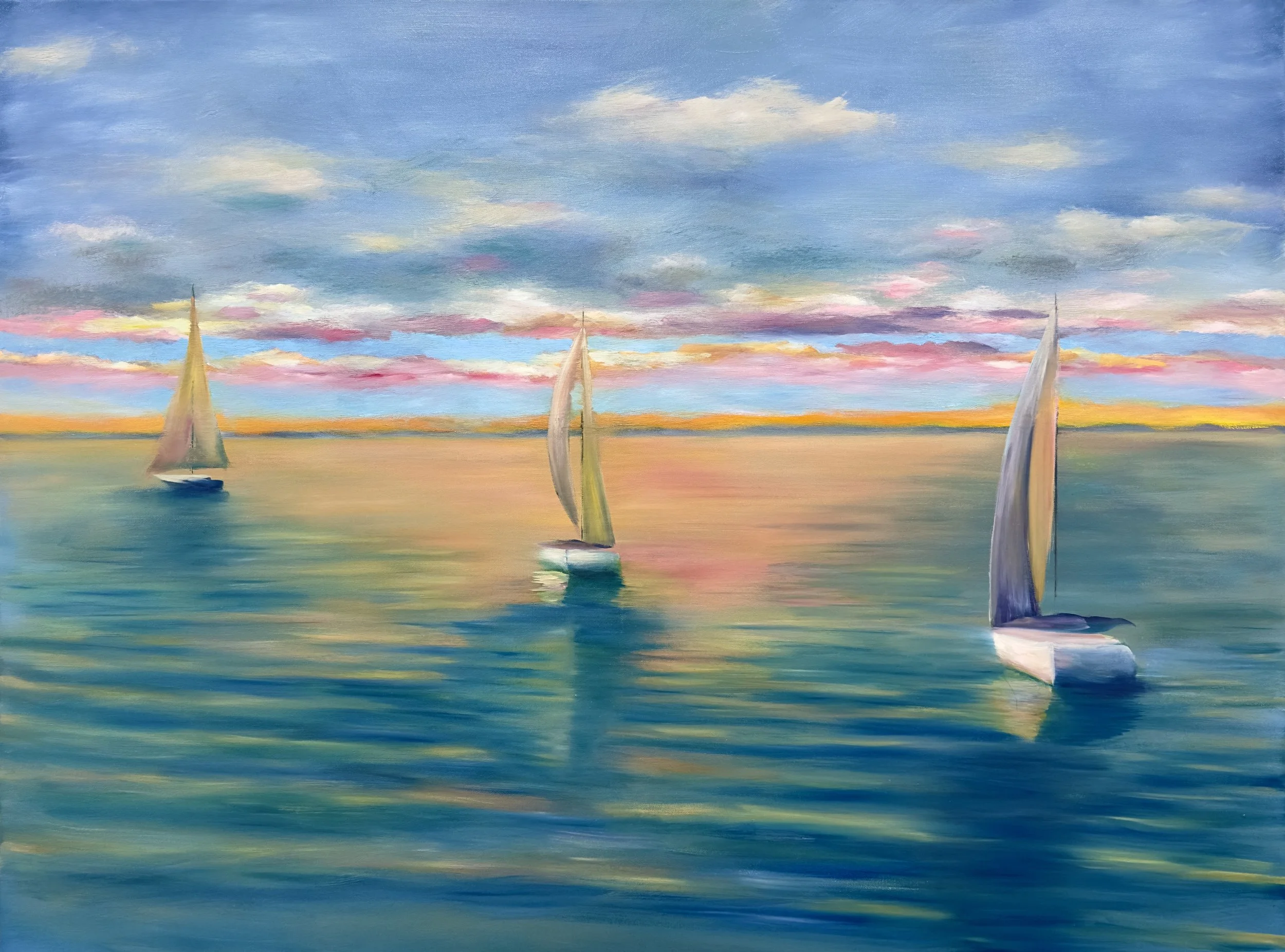 Shawn Humes, Afternoon Glow, Oil on canvas, 36 x 48in