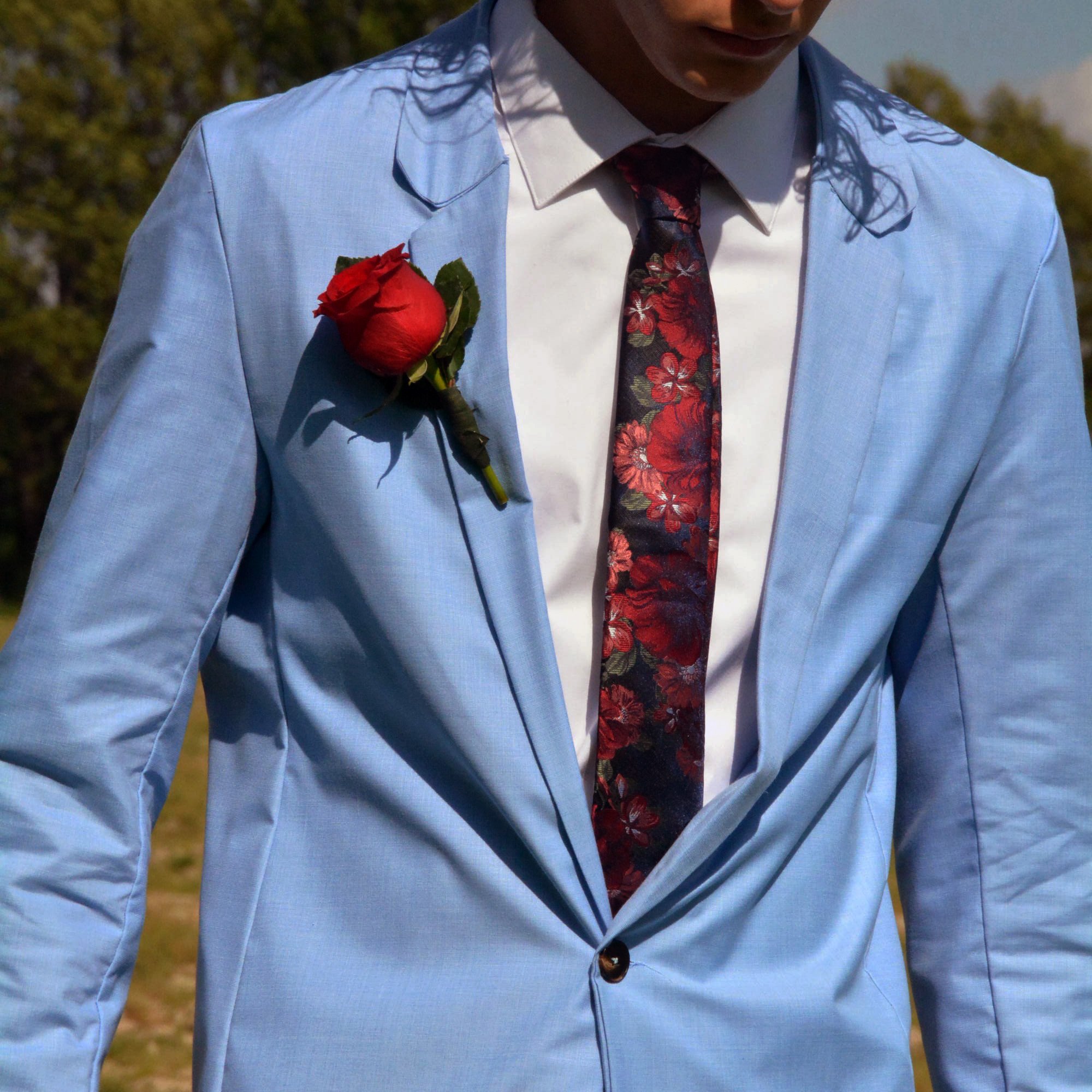 It is now a personal rule for Drew to create his own suit from scratch. -images from prom 2024, 2023-