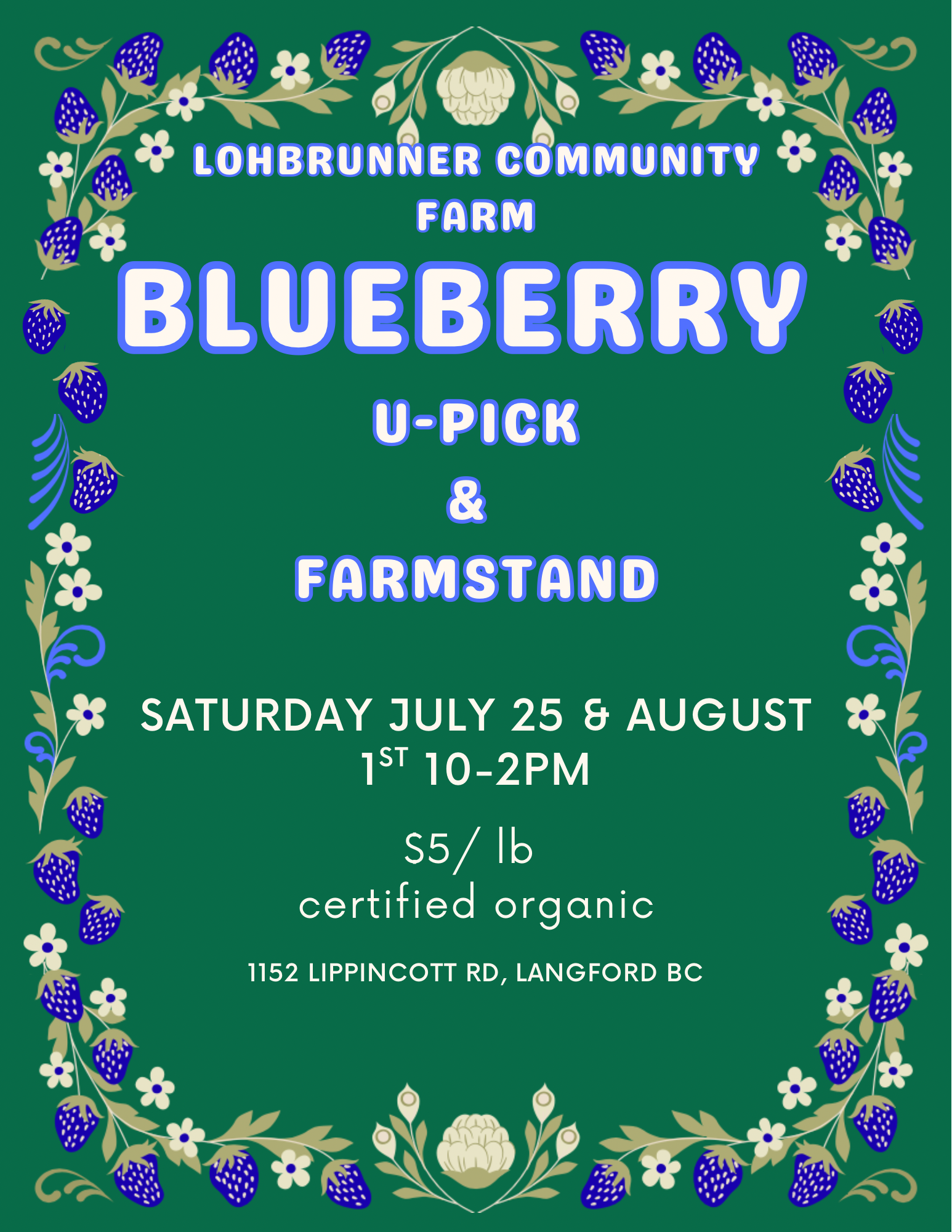 Blueberry U-Pick and Farm Stand
